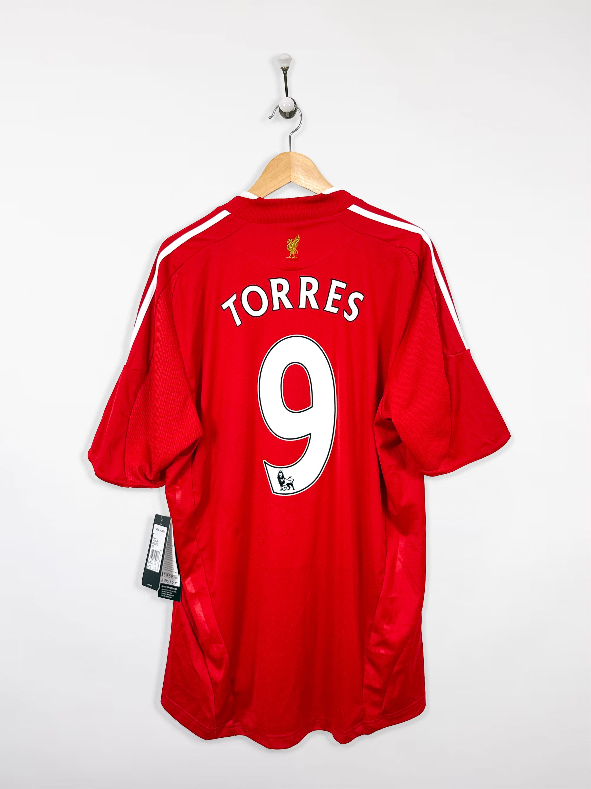 Maillot De Football Liverpool 2010/2011 - Fernando Torres - Taille M - État Occasion (flocage Un Peu Collant)
