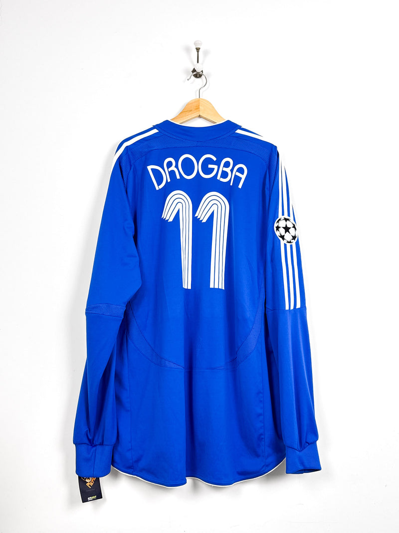 Maillot Chelsea 2006/08 Home (XL) DROGBA #11 L/S UCL