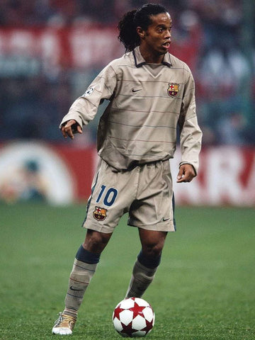 Maillot FC Barcelona 2004-2005 Nike Ronaldinho #10 - Taille M - Édition Joueur