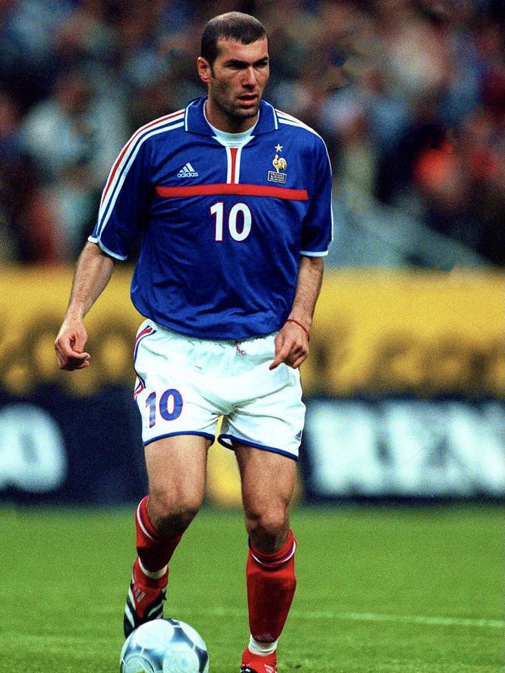Equipe de France 2000 Home (L) ZIDANE #10