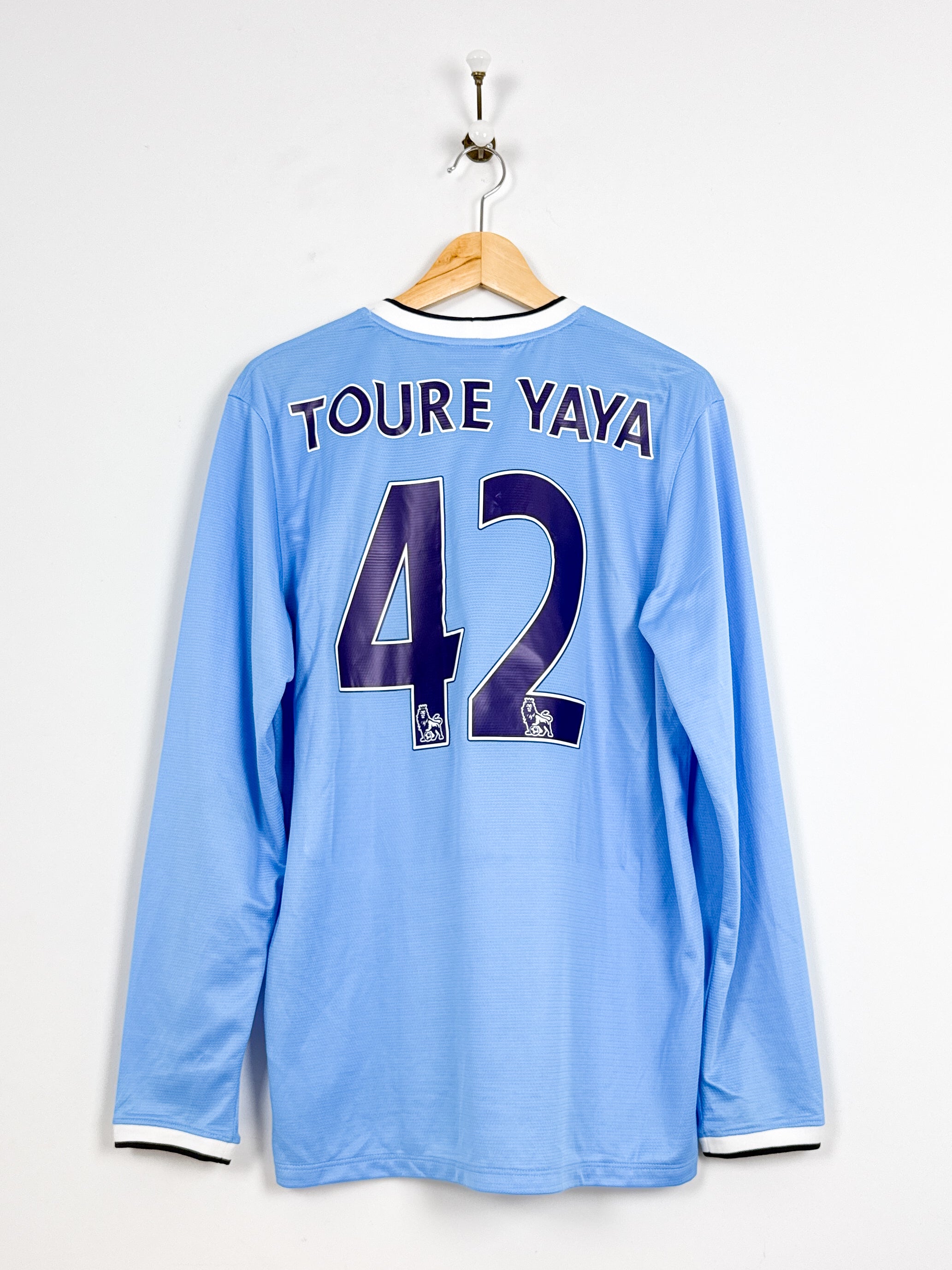 Maillot Manchester City 2013/14 Home (L) YAYA TOURE #42 L/S