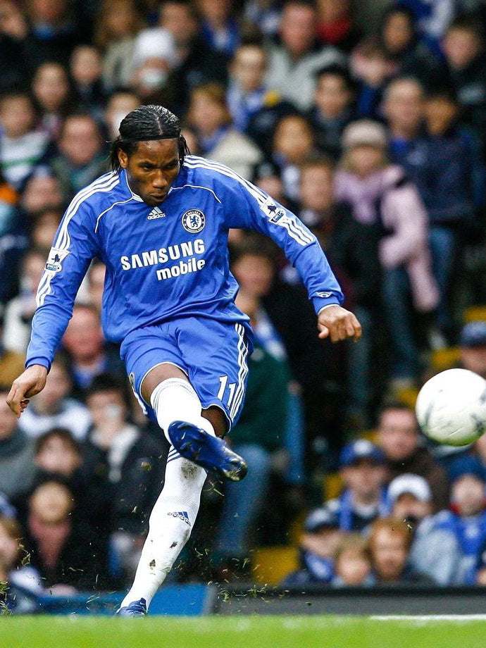 Chelsea 2006/08 Home (M) DROGBA #11 L/S
