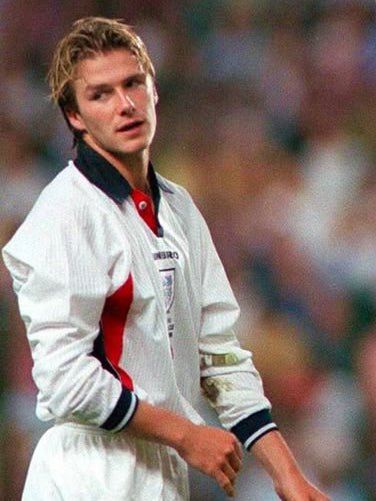 Maillot Angleterre 1998 Home (L) BECKHAM #7