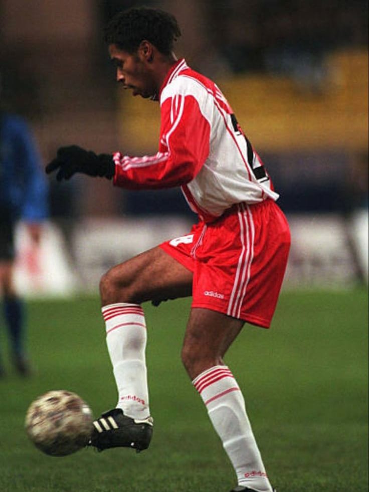 Maillot AS Monaco 1996/97 Home (L) HENRY #28