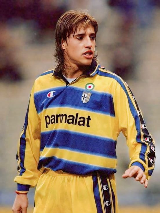 Maillot Parma Calcio 1999/00 Home (L) CRESPO #9