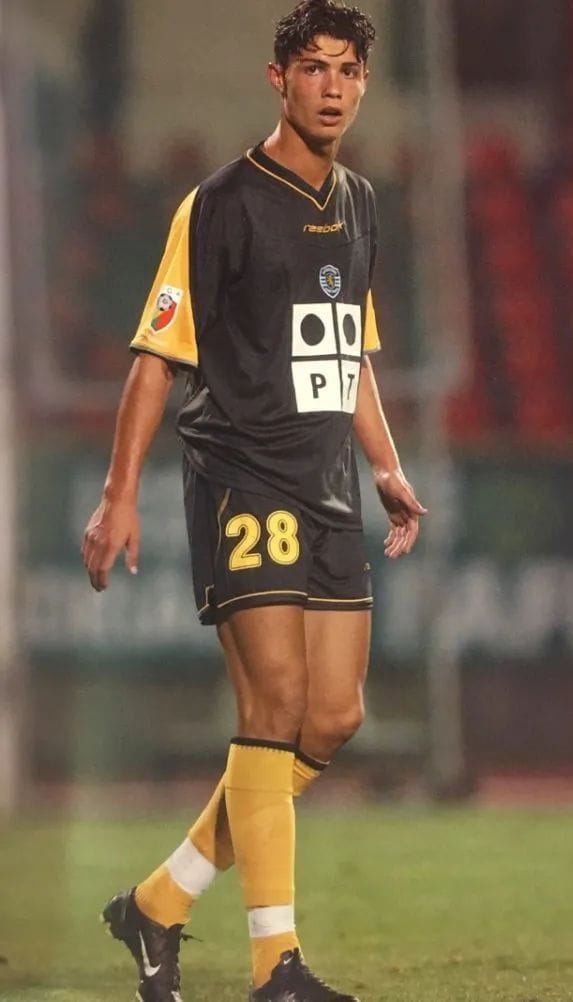 Maillot Sporting CP 2002/03 Away (L) C. RONALDO #28