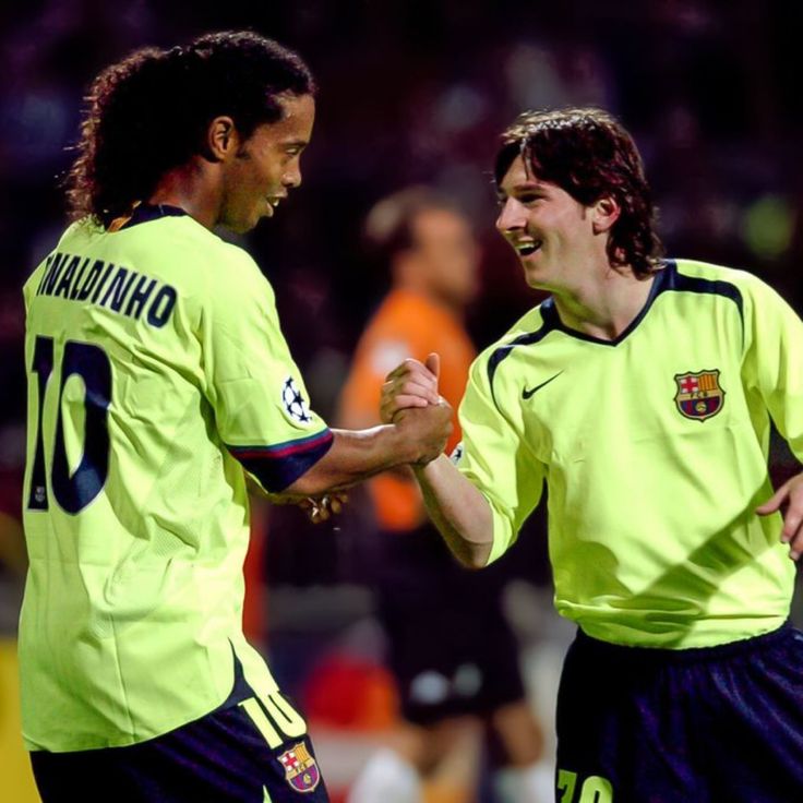 Maillot FC Barcelona 2005/06 Away (M) RONALDINHO #10 UCL