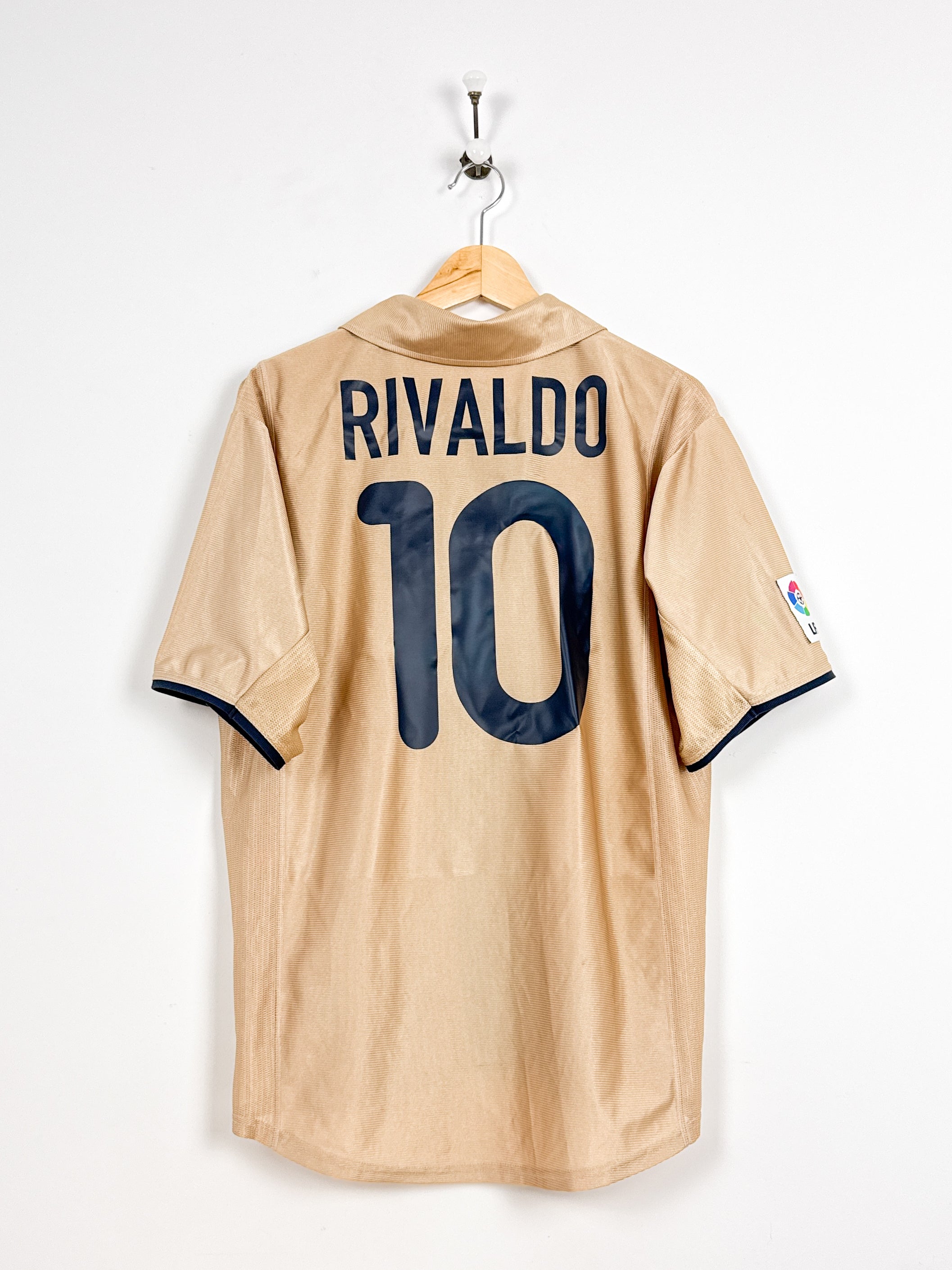 Maillot FC Barcelona 2001/02 Away (L) RIVALDO #10