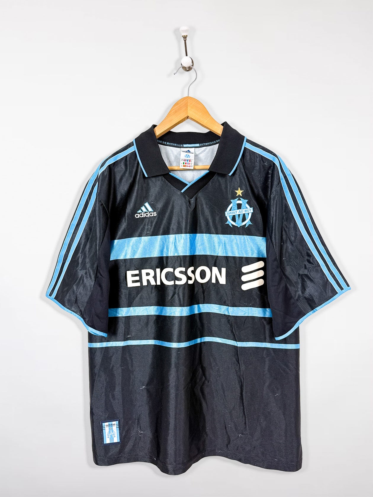 Maillot Olympique de Marseille 1999/2000 XL Luccin - OM 99 shirt | UK