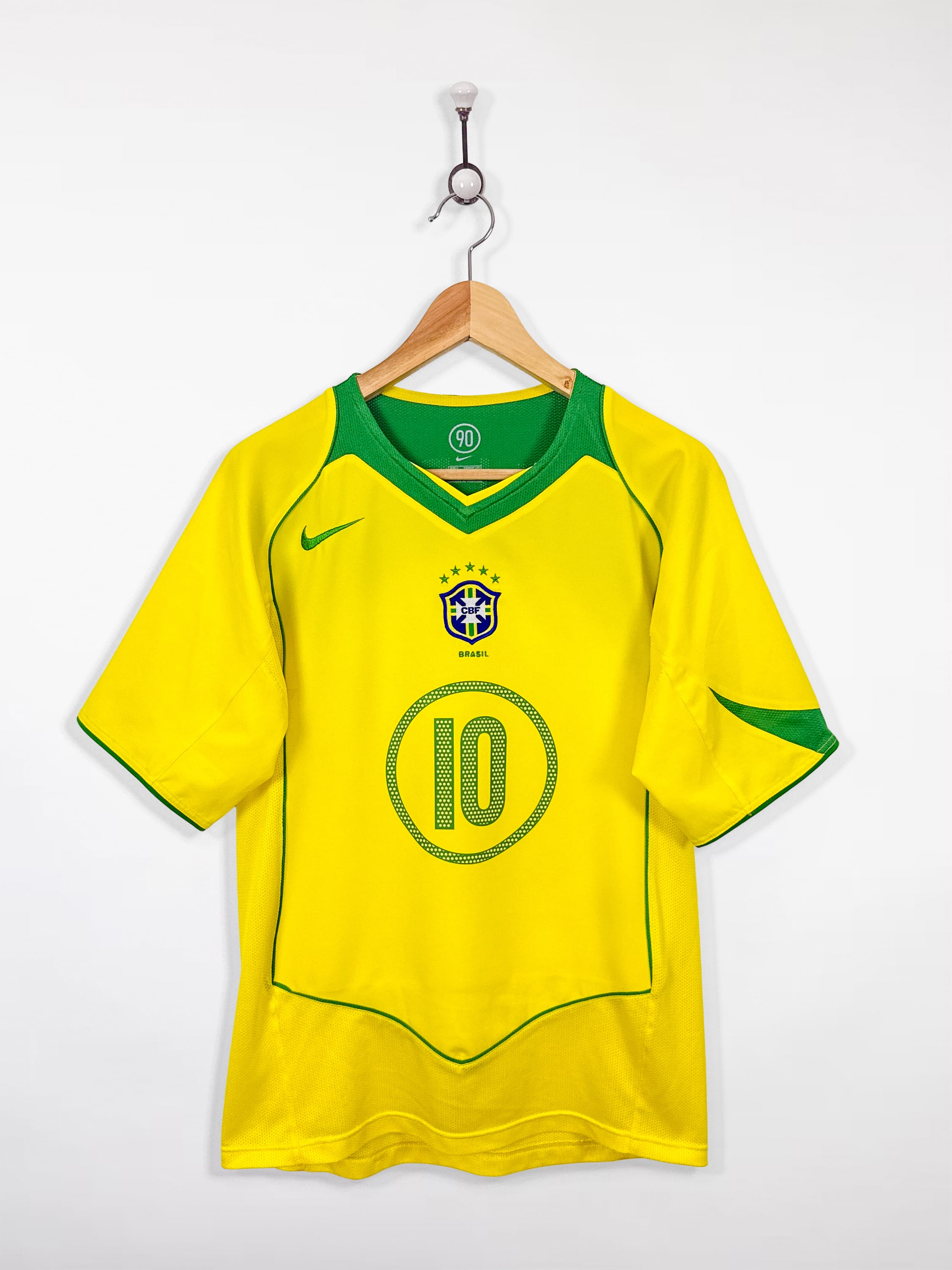 Maillot Vintage 2002/04 Brésil Domicile (L) Authentique Maillot Vintage 2002/04 Brésil Domicile (L) Authentique