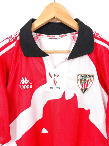 Maillot De Football Athletic Club Bilbao Centenary 1997/1998 - Flocage JOSE MARI 14 - Taille L - Neuf Kappa