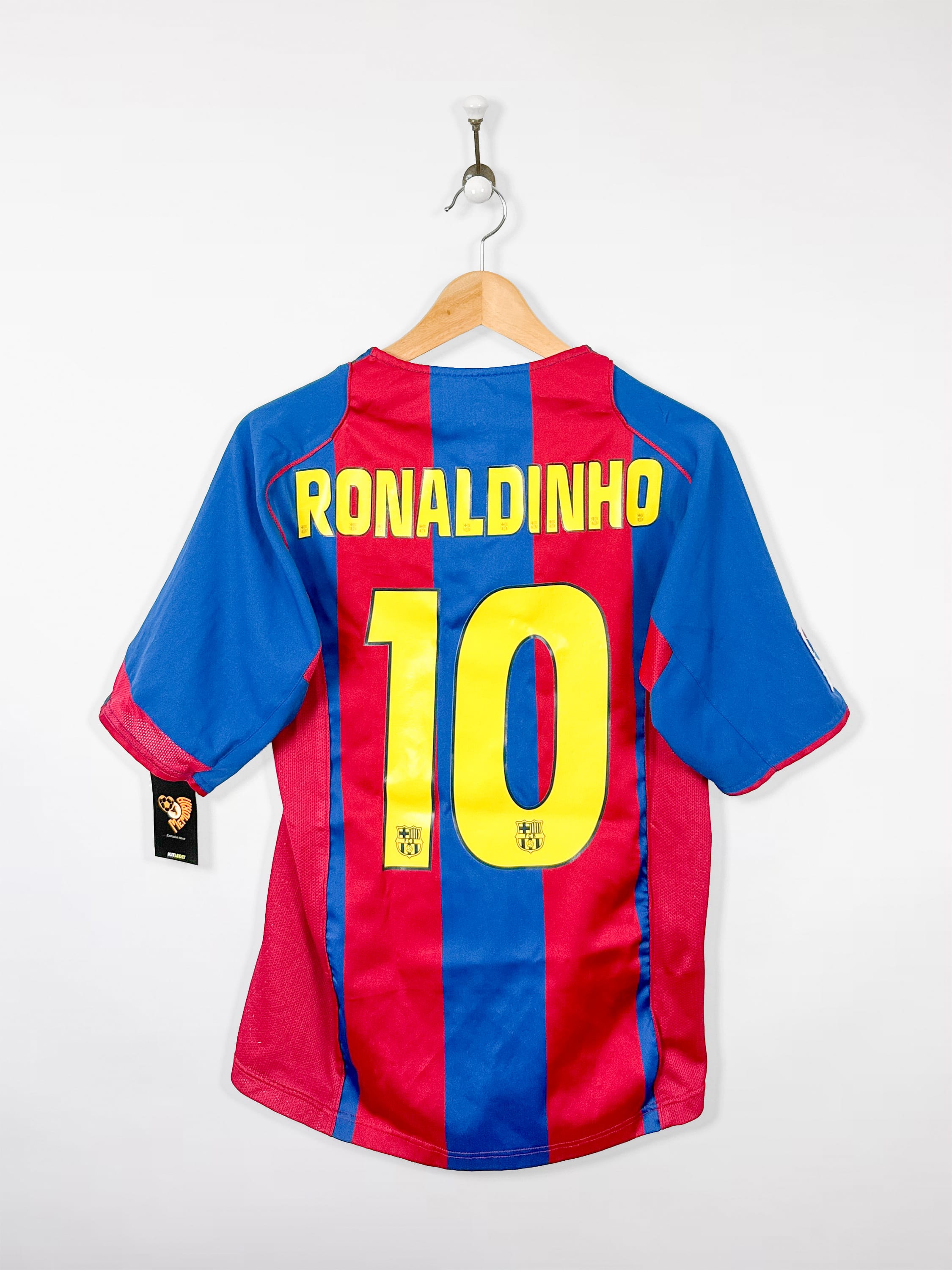FC Barcelone 2004/05 Home (S) RONALDINHO #10