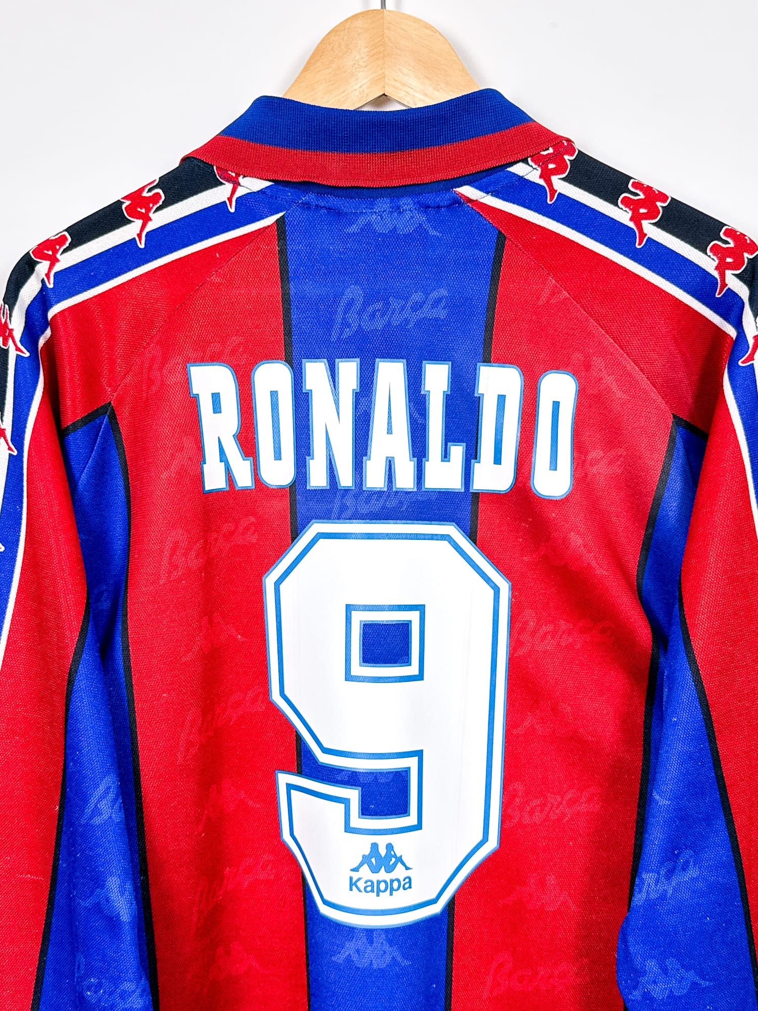 FC Barcelona 1996/97 Home (M) RONALDO #9 L/S