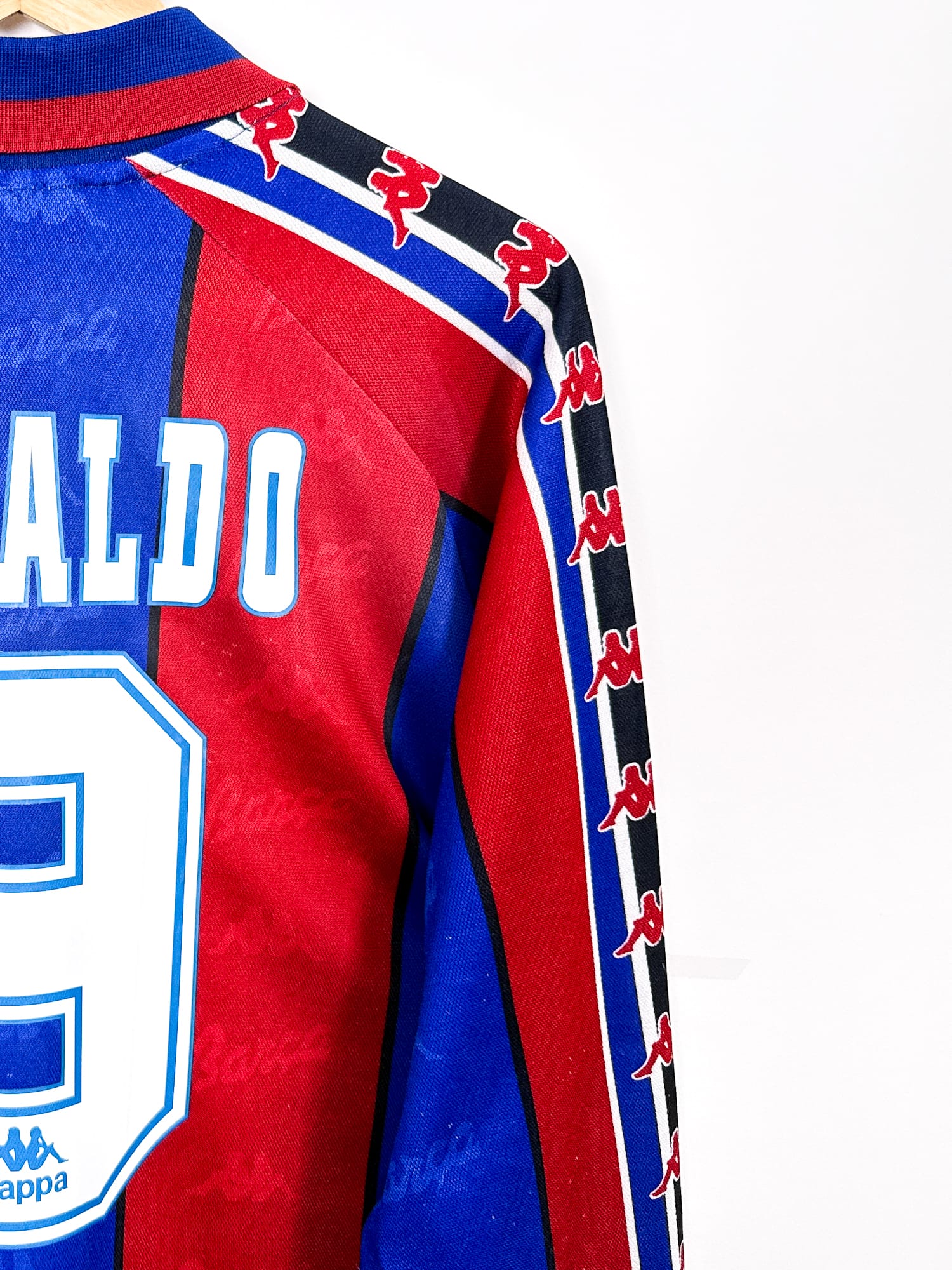 FC Barcelona 1996/97 Home (M) RONALDO #9 L/S