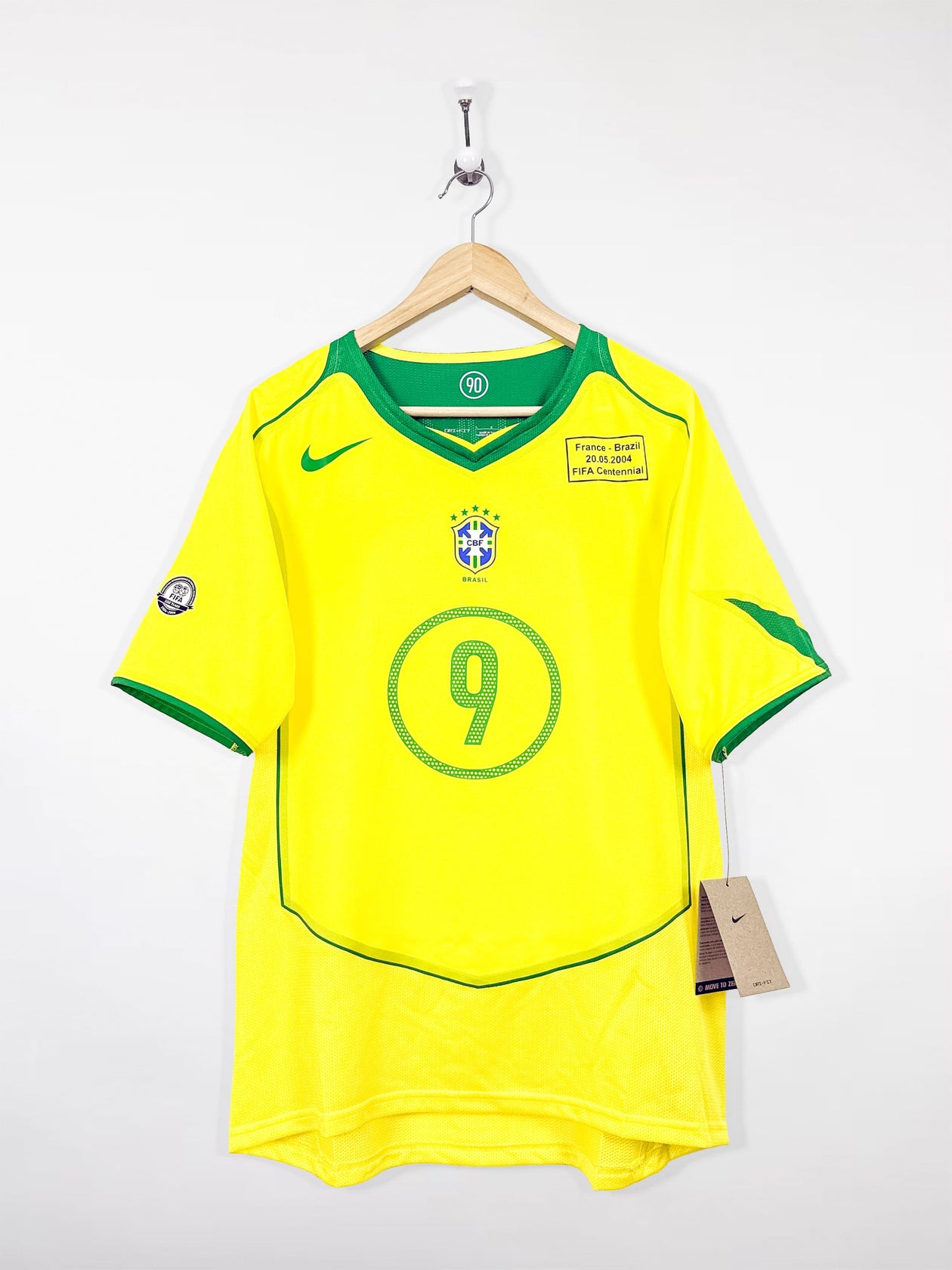 Maillot Brésil Domicile Nike - Vintage 2002-2004 - Taille XL