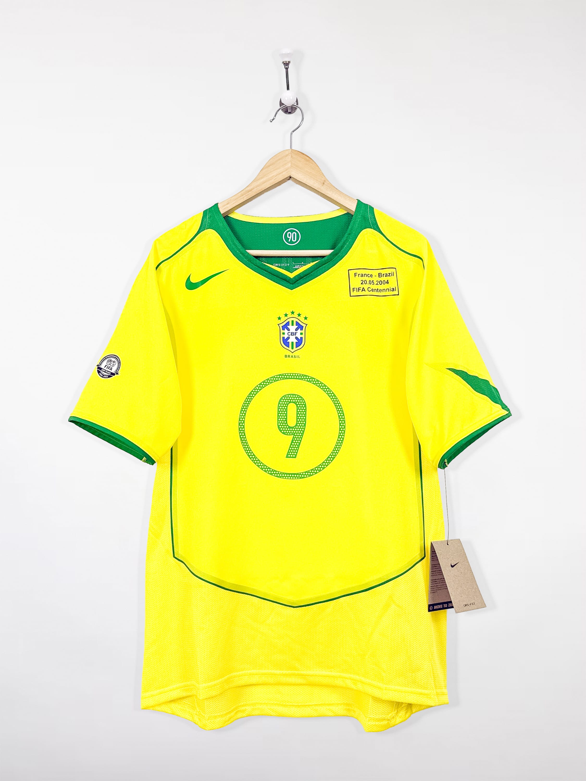 Brazil 2004 Fifa 100th (L) RONALDO #9 – Reissue 2025