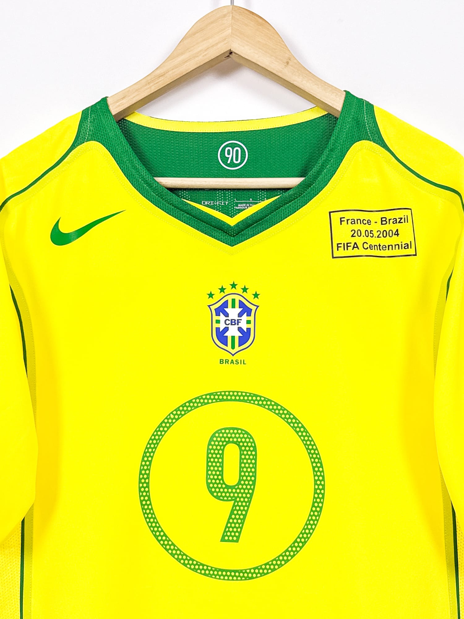 Brazil 2004 Fifa 100th (L) RONALDO #9 – Reissue 2025