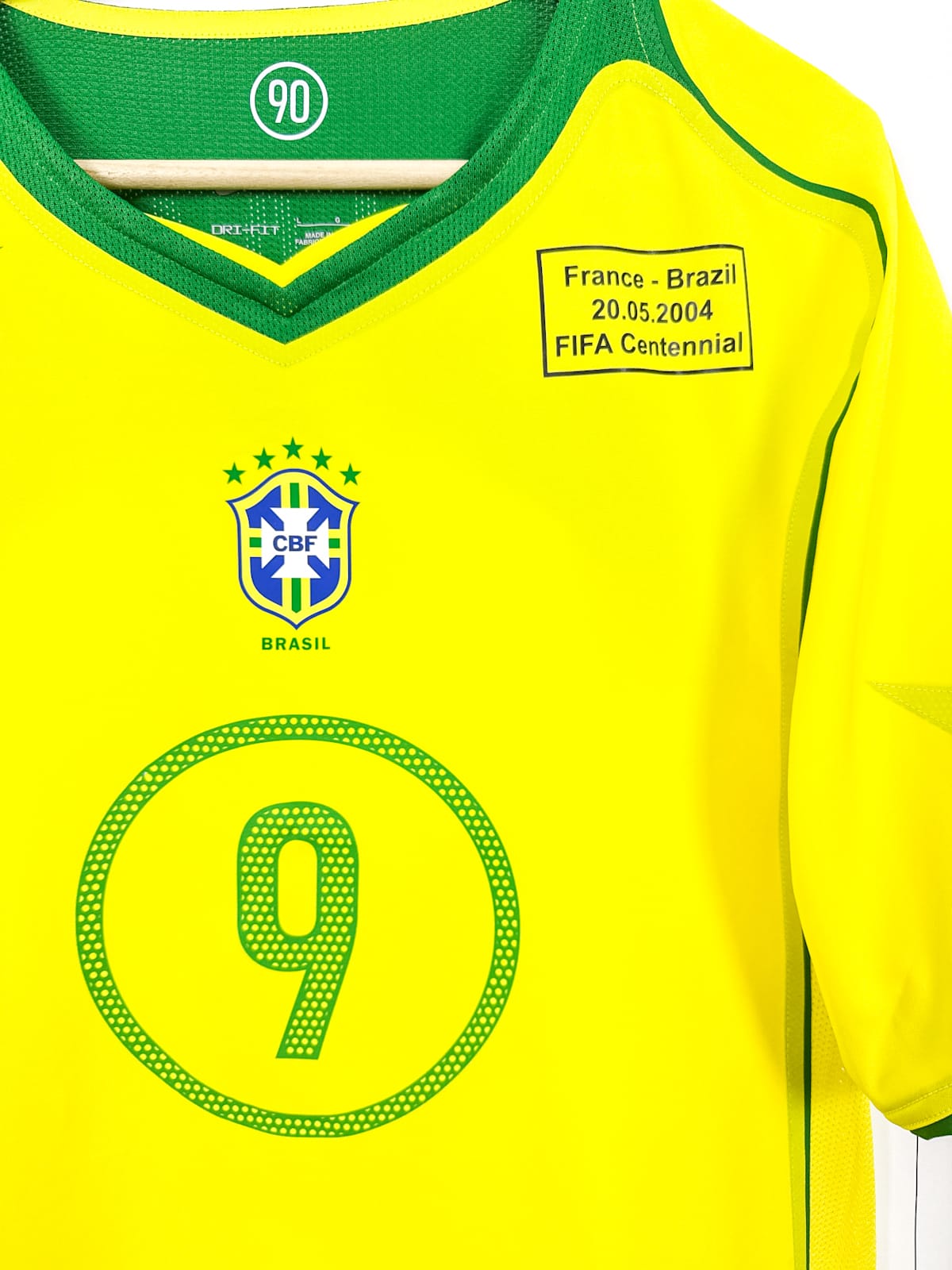 Brazil 2004 Fifa 100th (L) RONALDO #9 – Reissue 2025