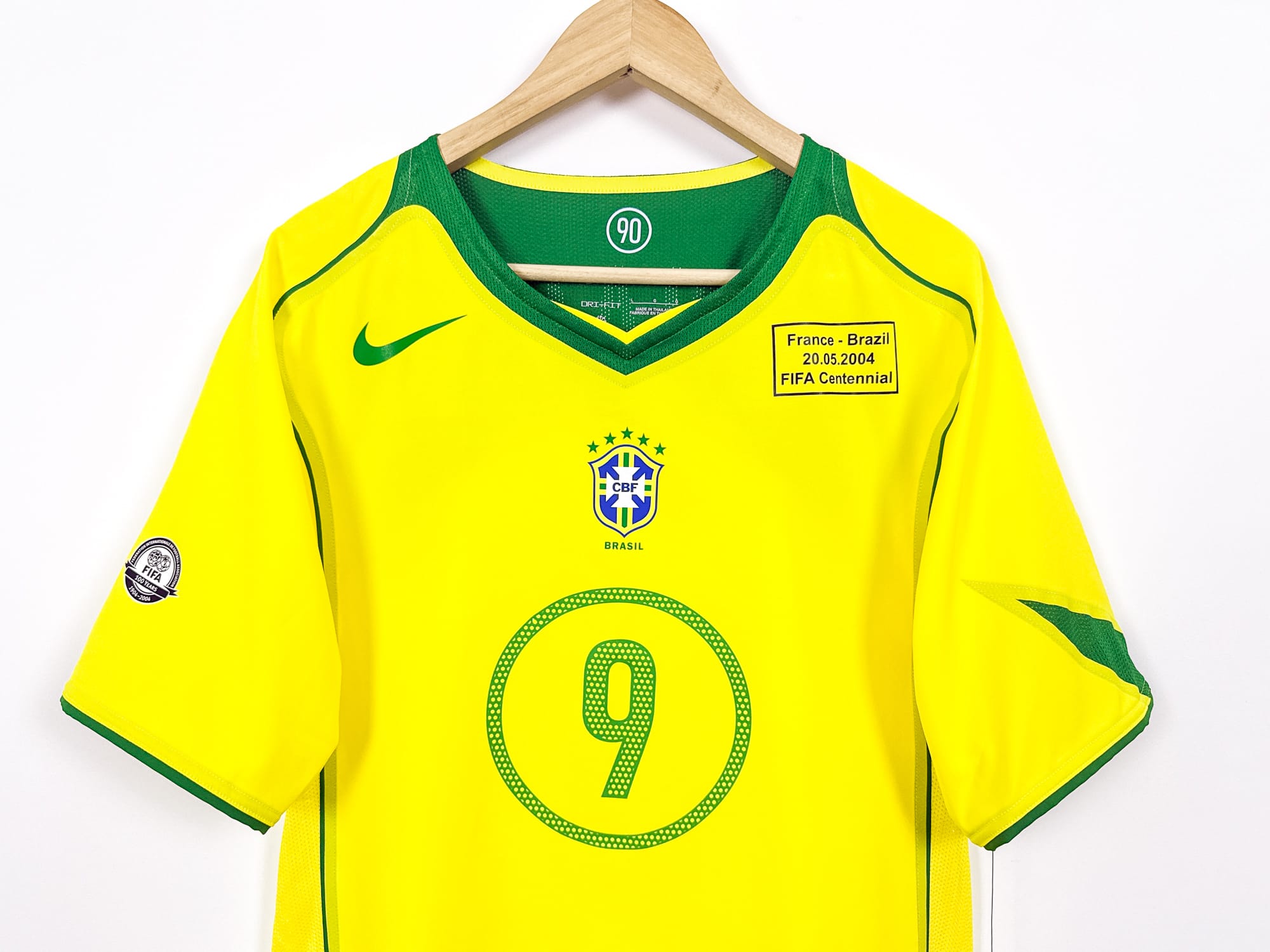 Brazil 2004 Fifa 100th (L) RONALDO #9 – Reissue 2025