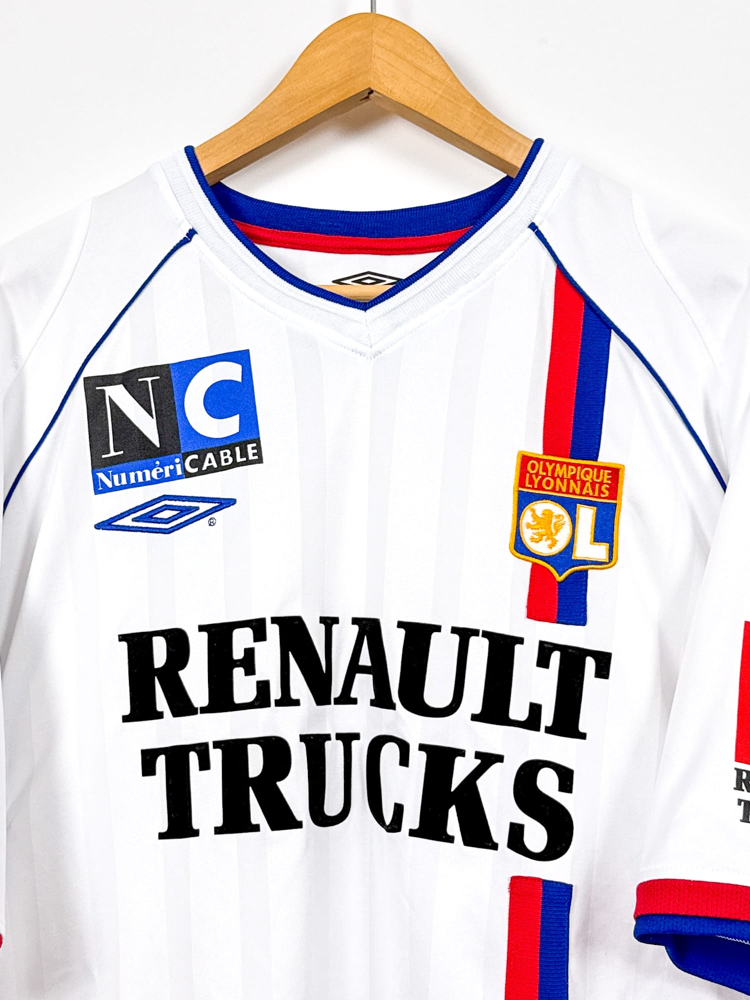 Olympique Lyonnais 2003/04 Home (XL) DHORASOO #24 [MATCH WORN]