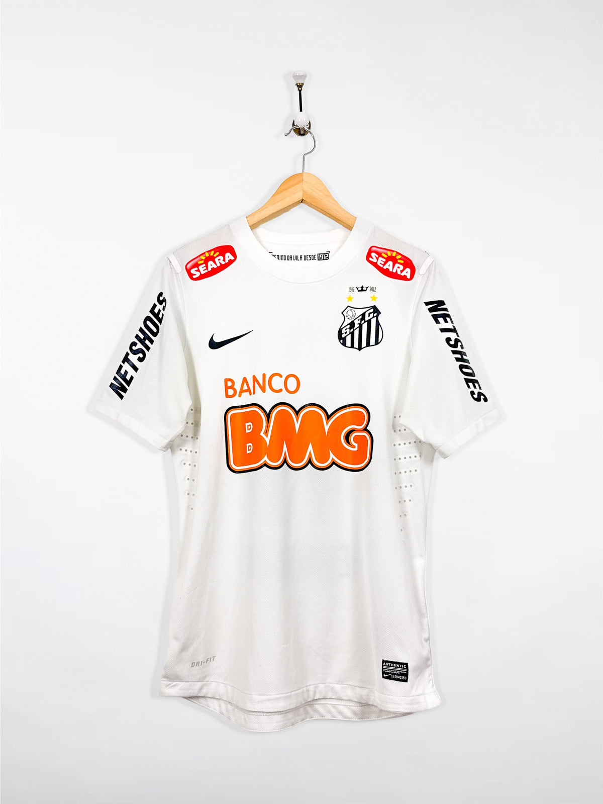 Maillot De Football Rétro Santos 2012/13 Neymar Jr #11 - Taille L, Domicile, Neuf