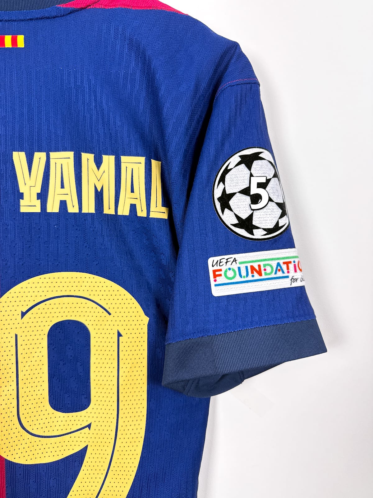 FC Barcelona 2024/25 Home (M) Lamine Yamal #19 Player Issue UCL