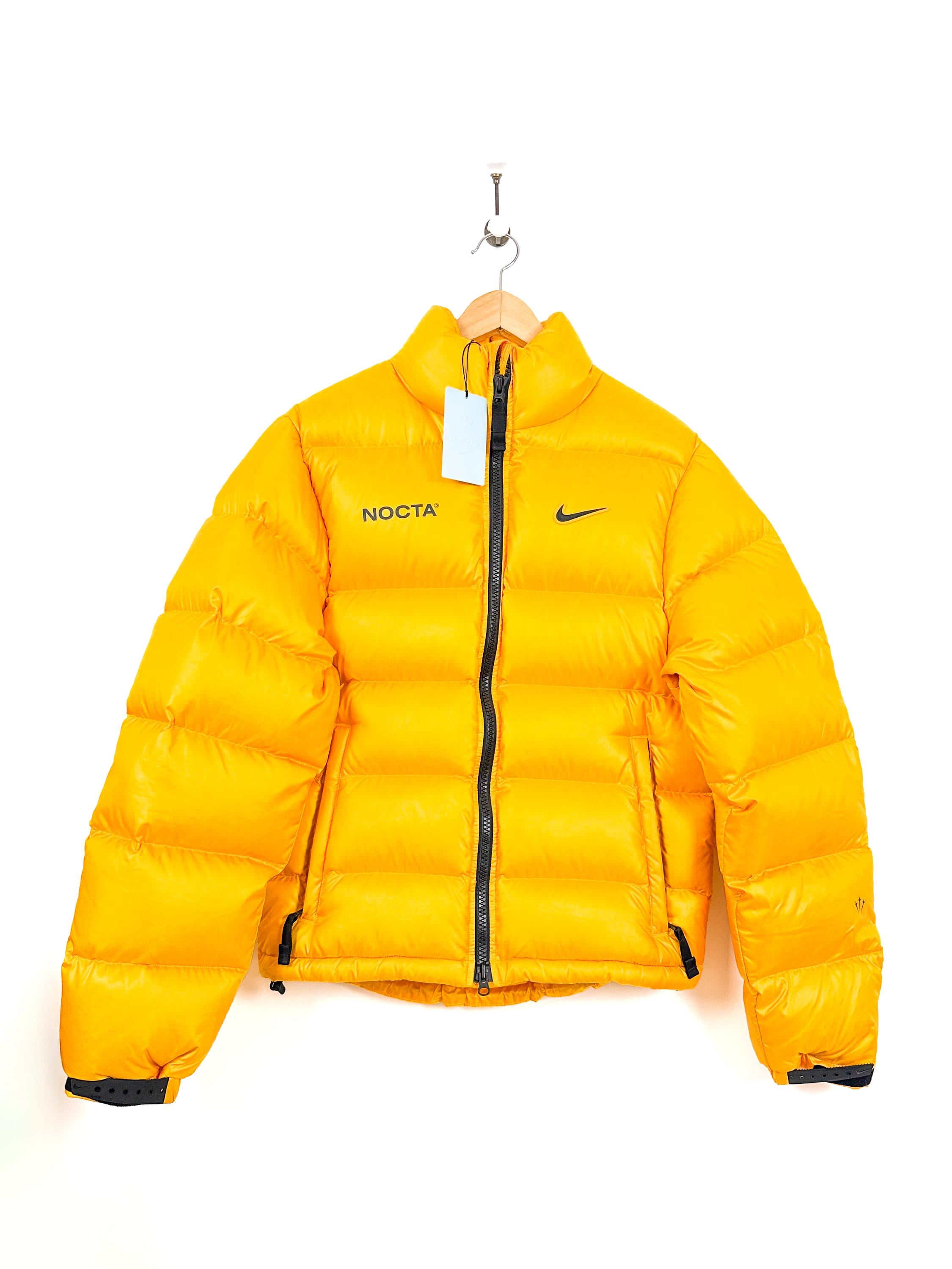 Nike x NOCTA Sunset Puffer Yellow Down Jacket BNWT
