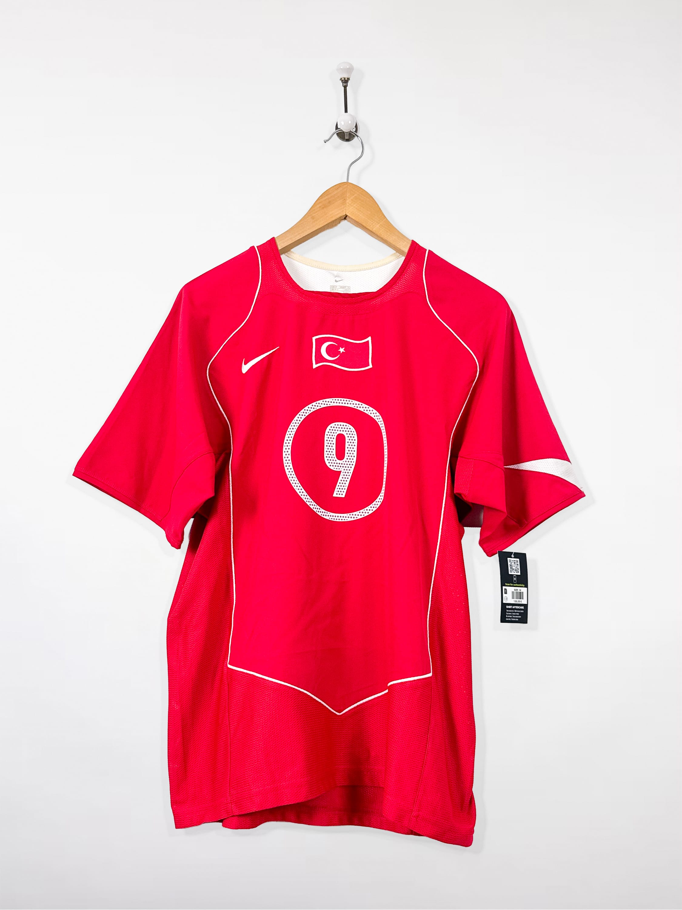 Maillot Turquie 2004 Home (M) HAKAN ŞÜKÜR #9 – BNWT