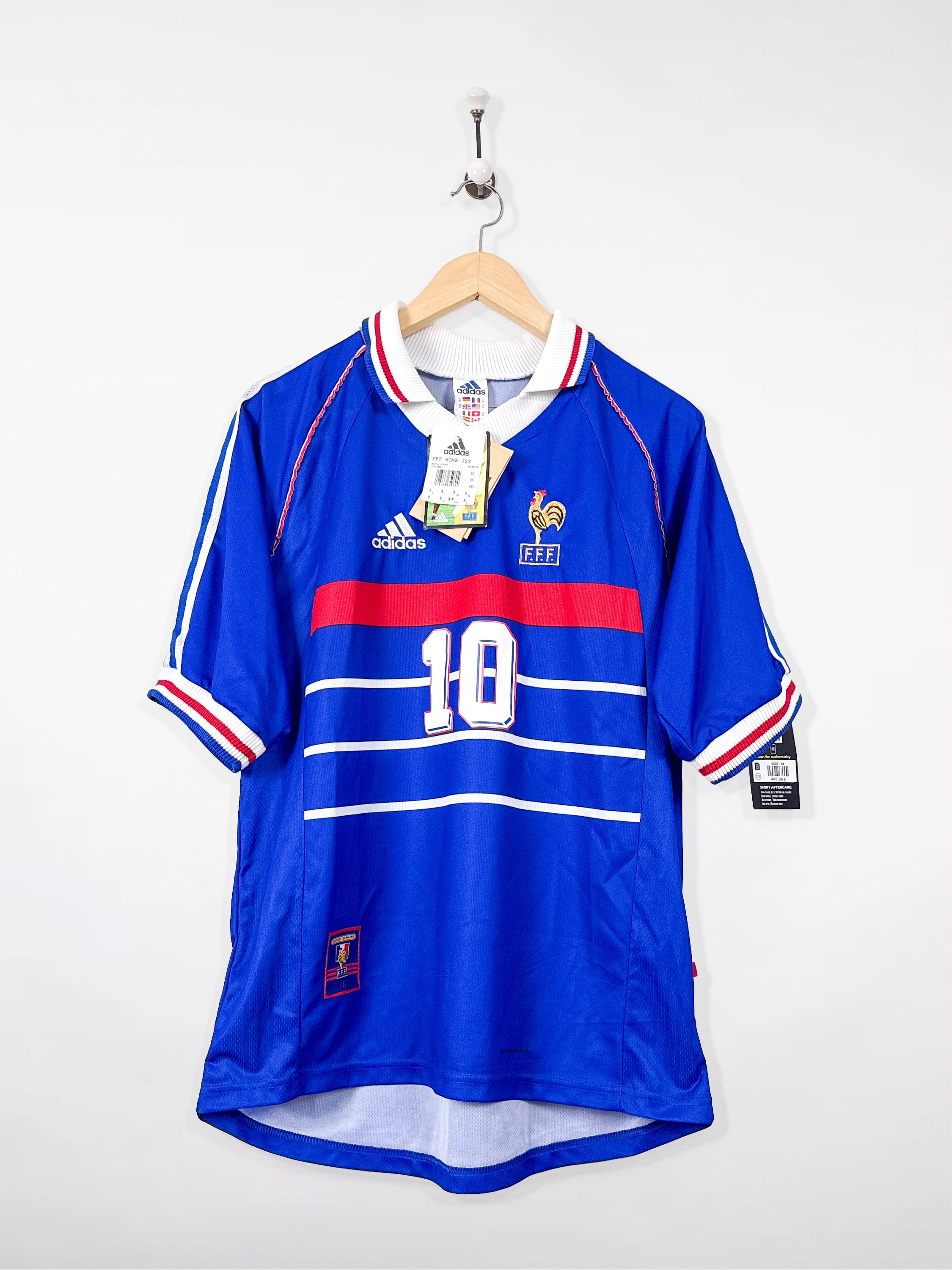 Maillot Equipe de France 1998 Home (M) ZIDANE #10 BNWT