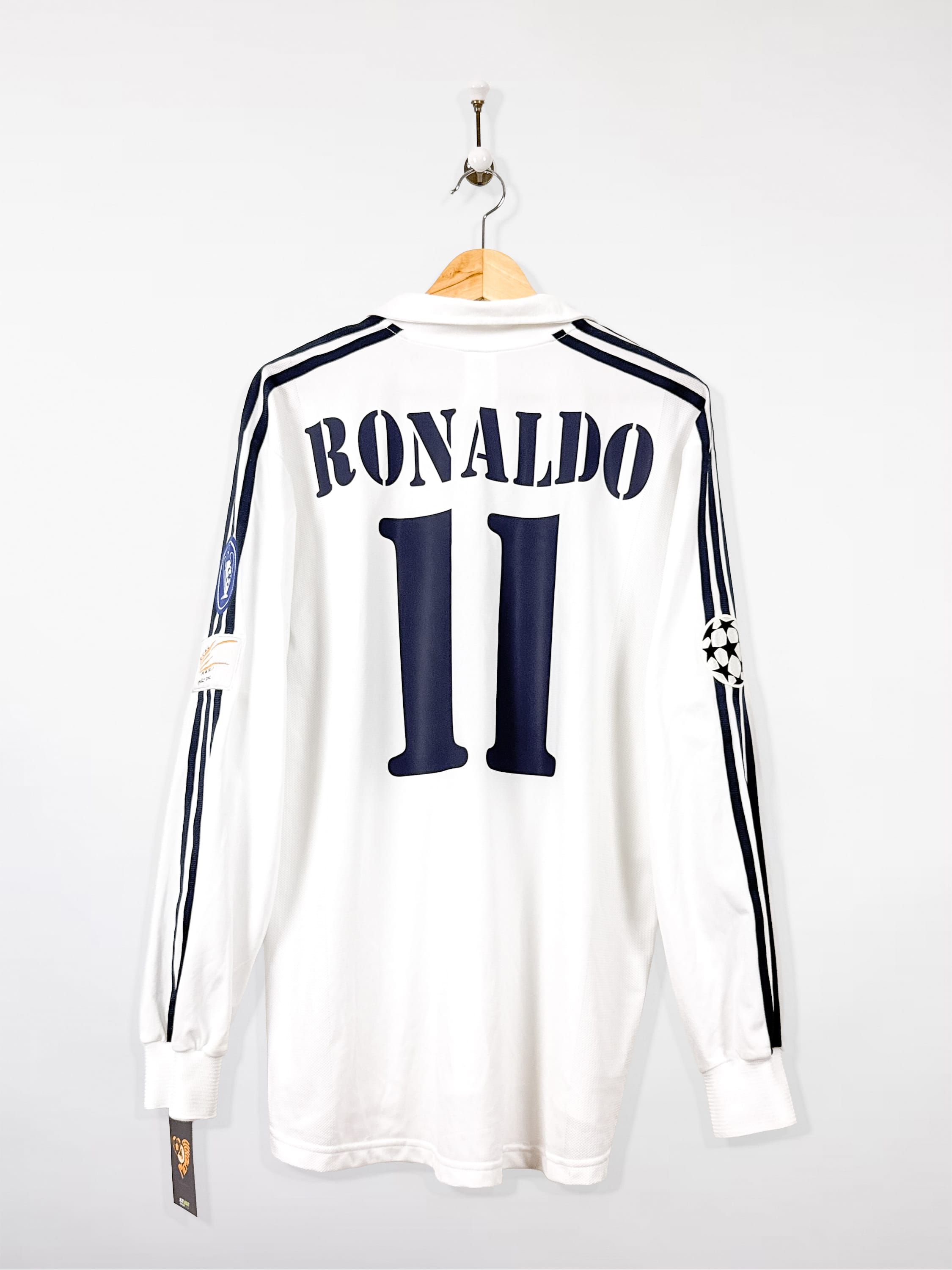 Maillot Real Madrid 2002/03 Home (L) RONALDO #11 - Player Issue L/S
