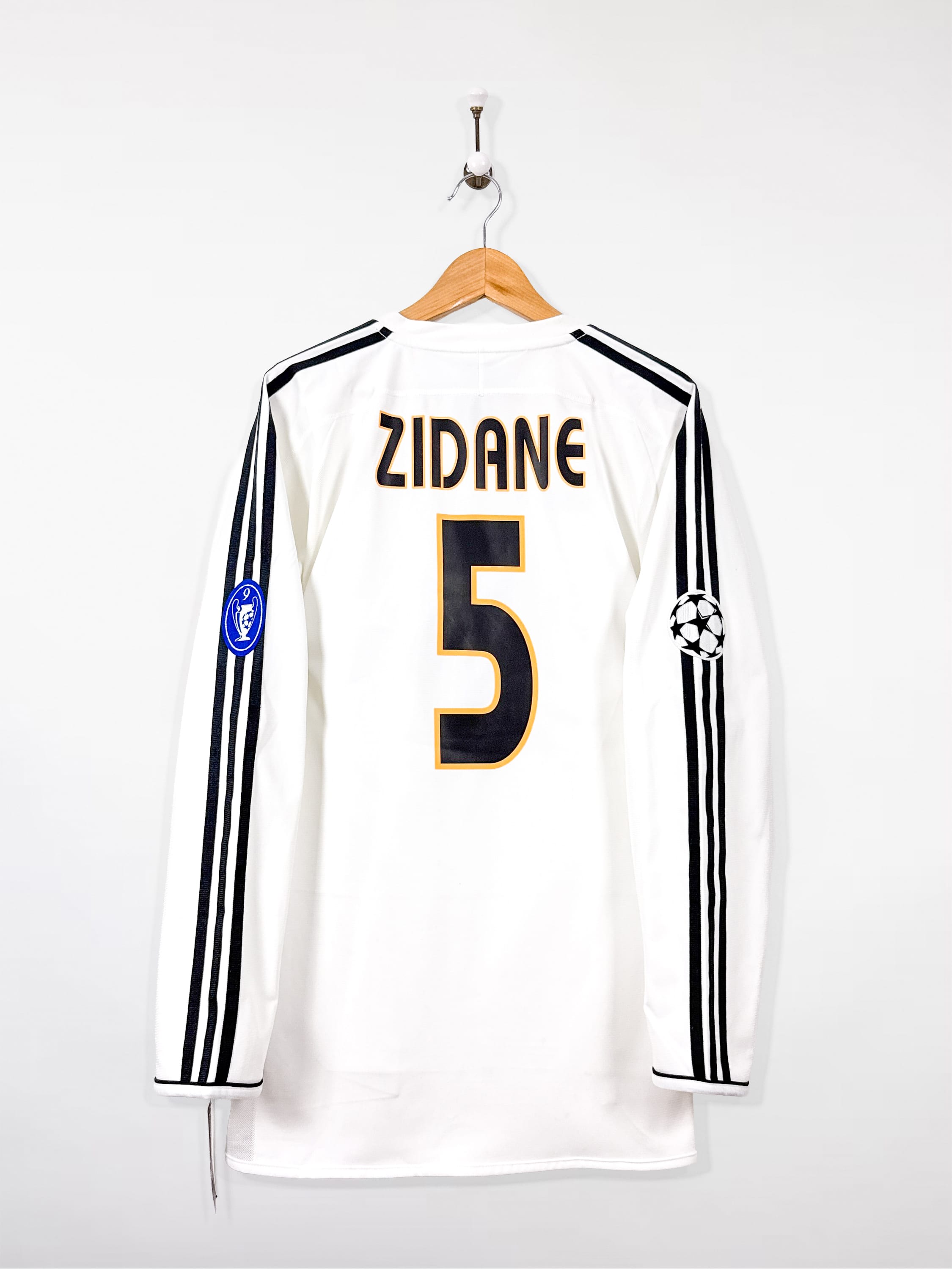 Maillot Real Madrid 2003/04 Home (L) ZIDANE #5 L/S UCL