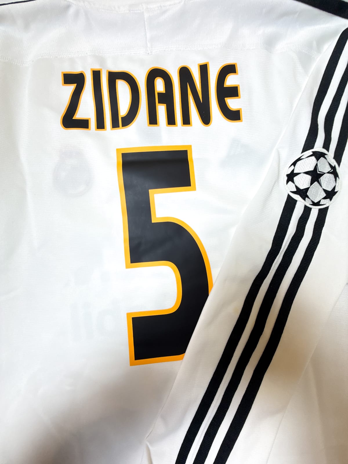 Maillot Real Madrid 2003/04 Home (L) ZIDANE #5 L/S UCL