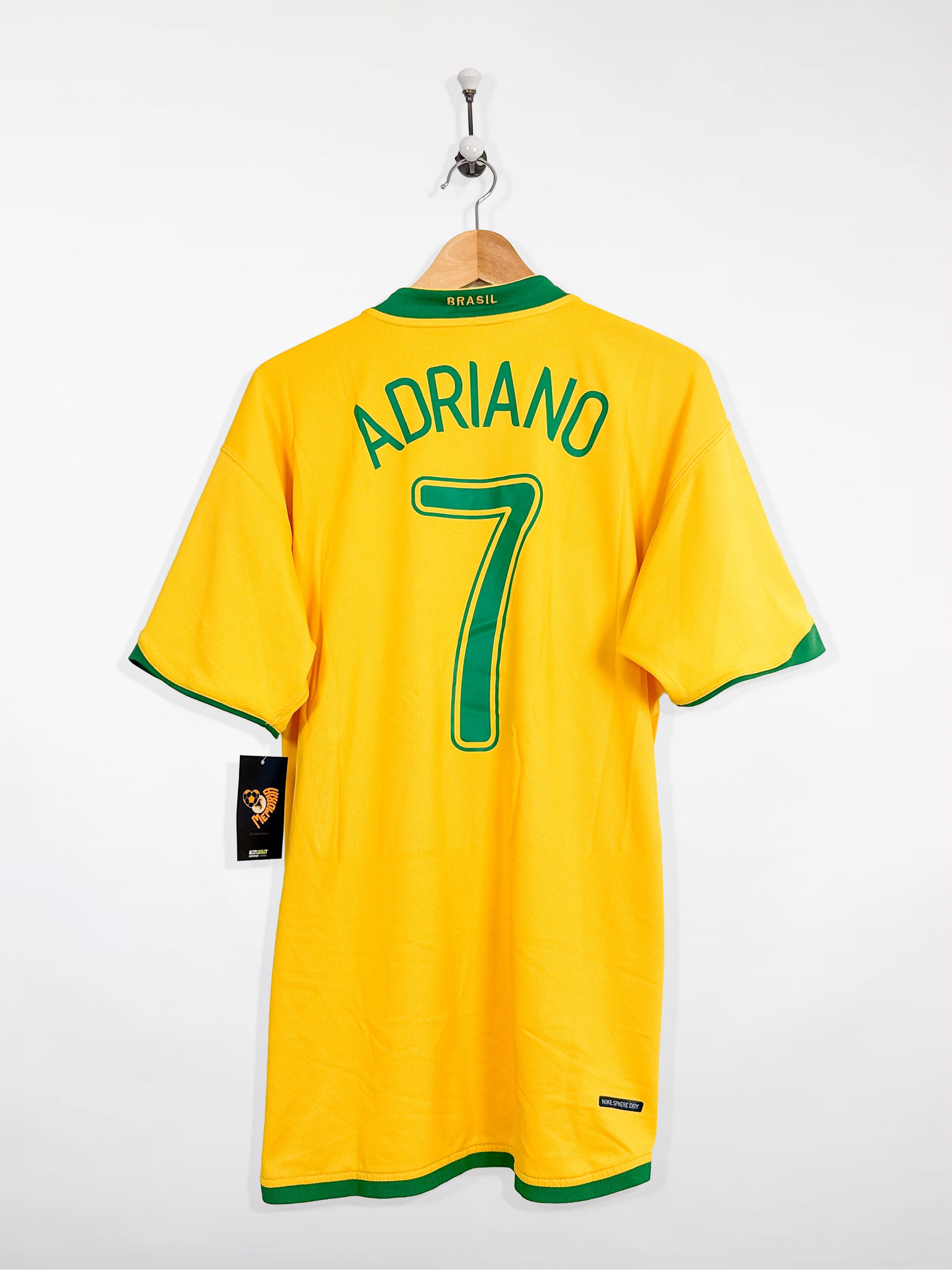 Maillot Brésil 2006 Home (XL) ADRIANO #7