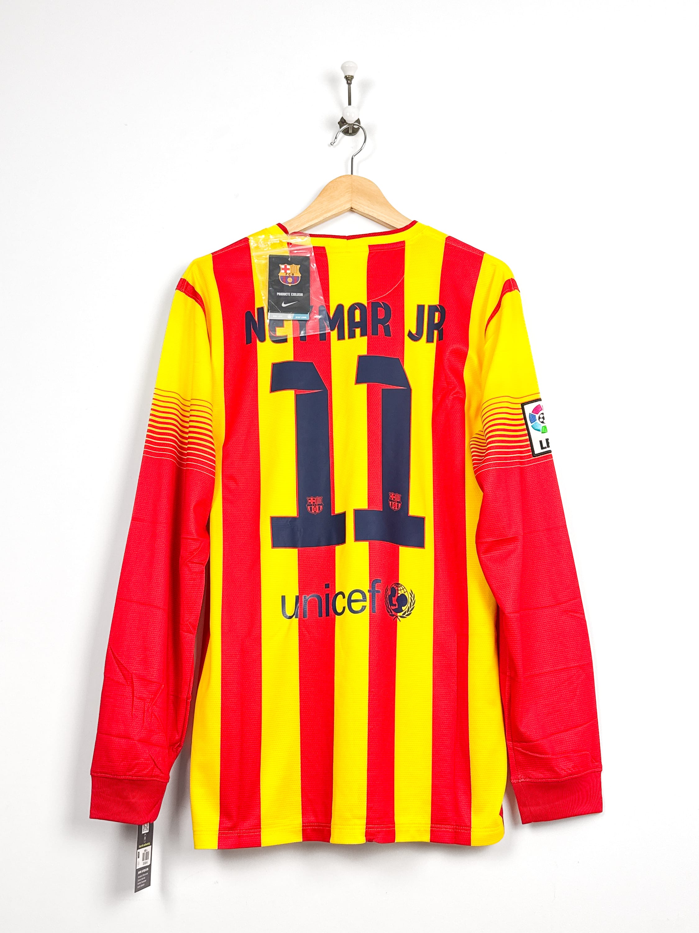 Maillot FC Barcelona 2013/14 Away (L) NEYMAR JR #11 L/S BNWT
