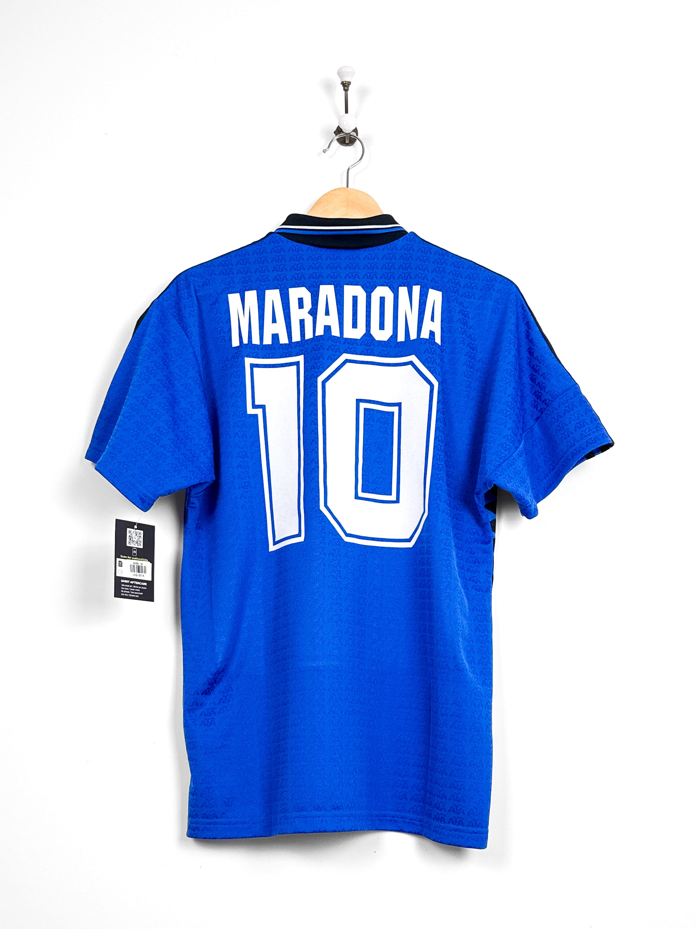 Maillot Argentine 1994 Away (S/M) MARADONA #10 Reissue