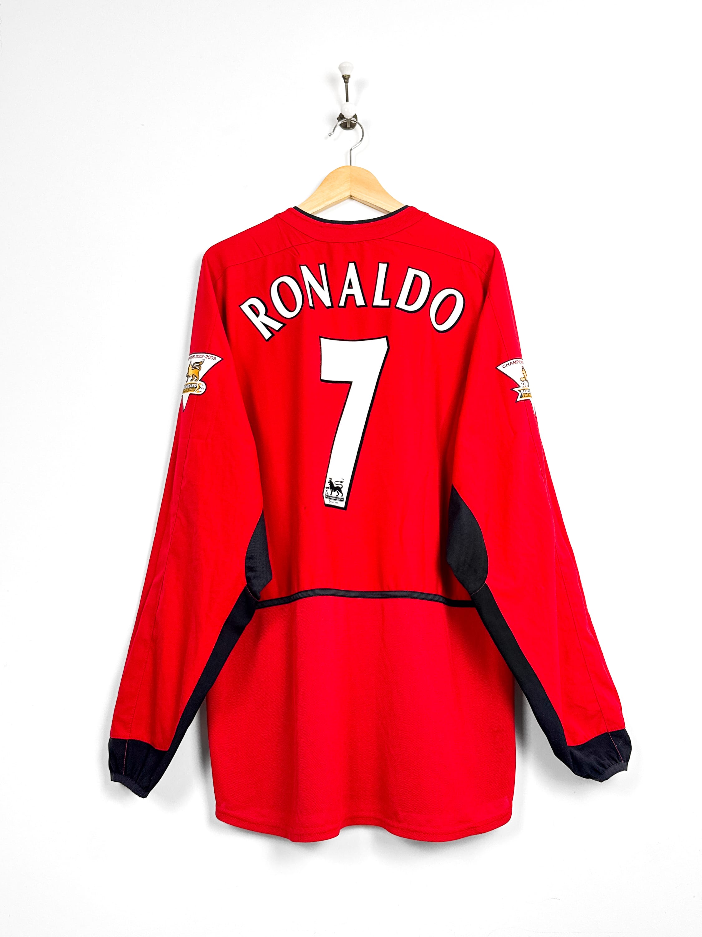 Maillot Manchester United 2003/04 Home (XL) RONALDO #7 L/S