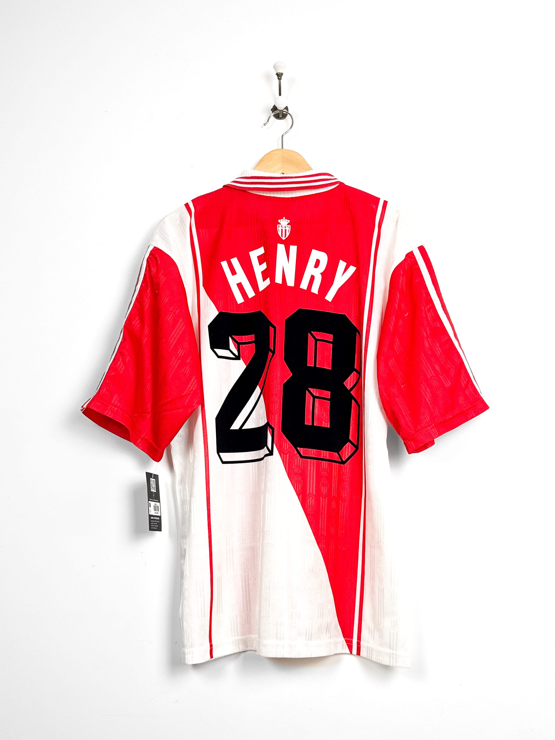 Maillot AS Monaco 1996/97 Home (L) HENRY #28