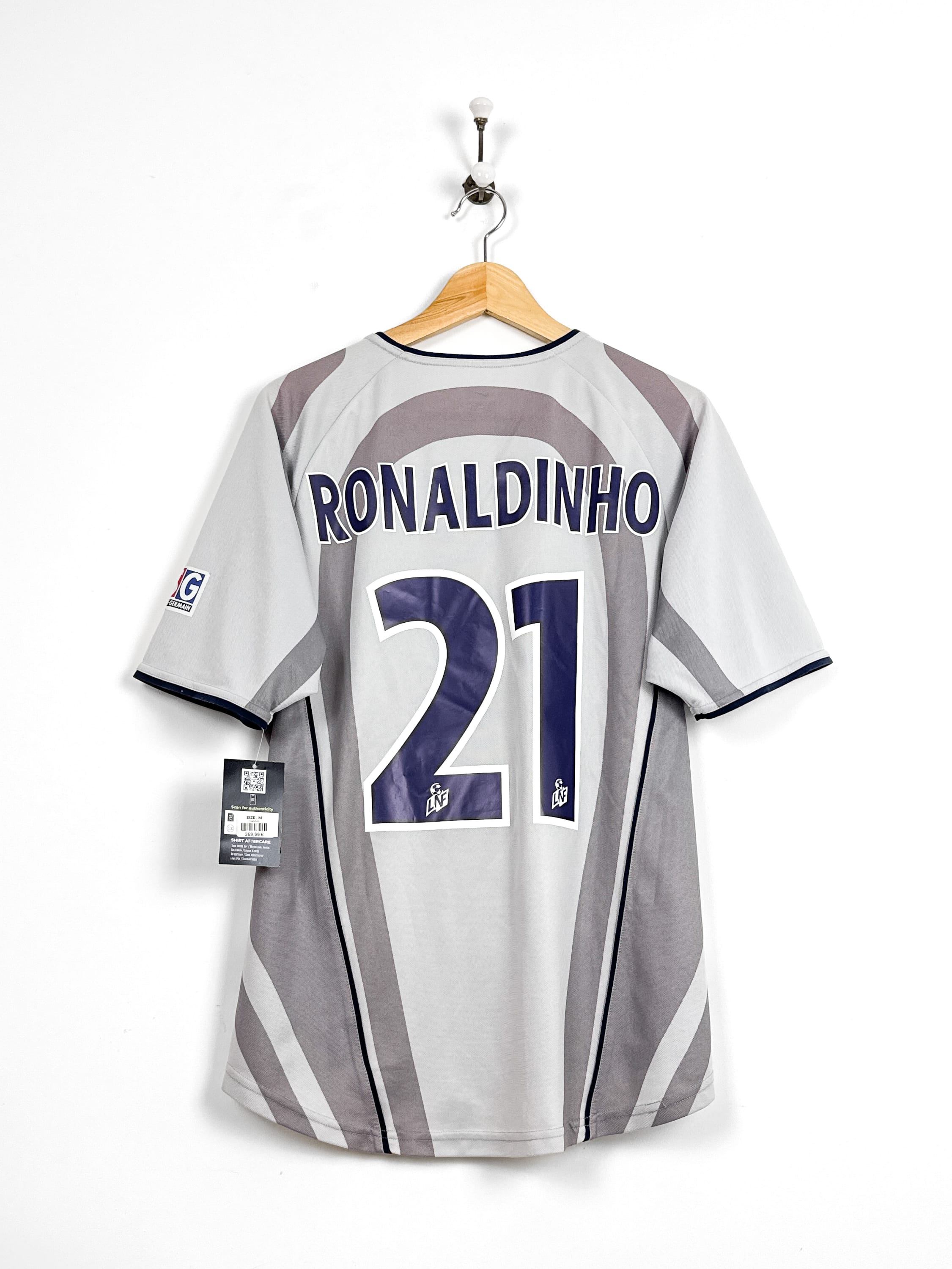 Maillot Paris Saint-Germain 2001/02 Away (M) RONALDINHO #21