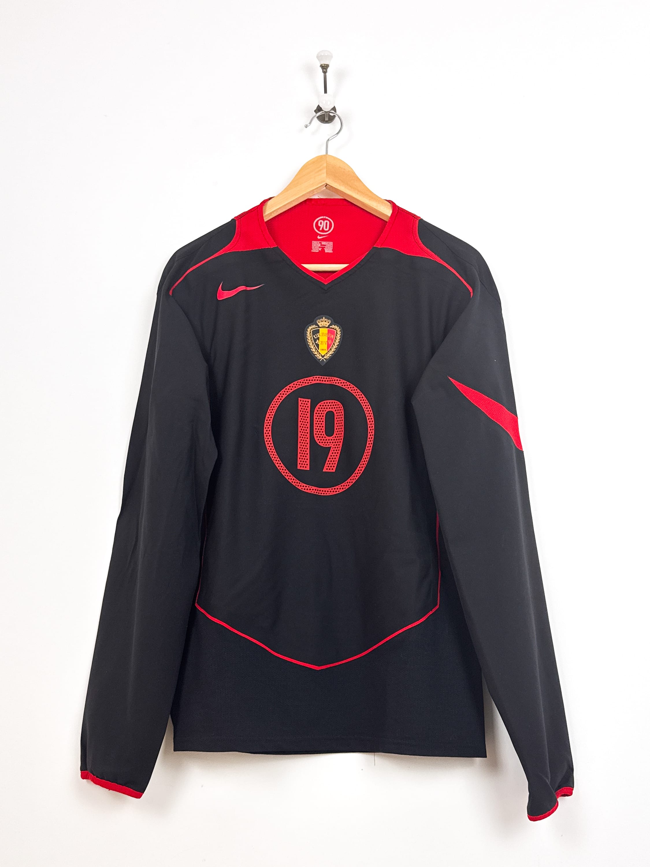 Maillot Belgique 2004 Away L/S (M) #19