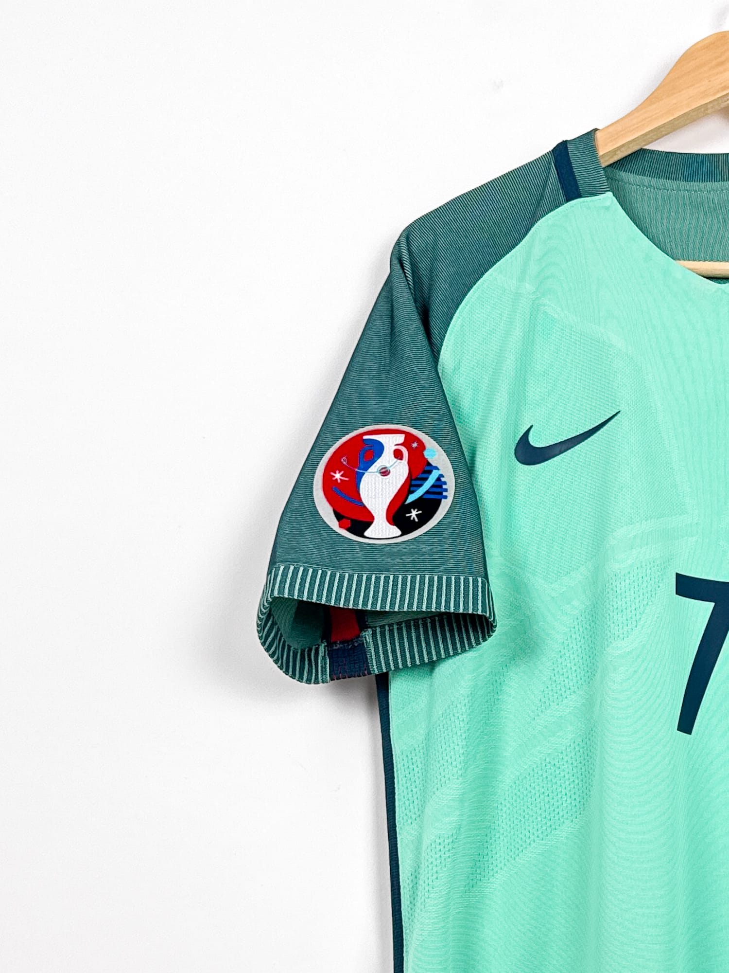 Maillot Portugal 2016 Away (L) RONALDO #7 Player Issue