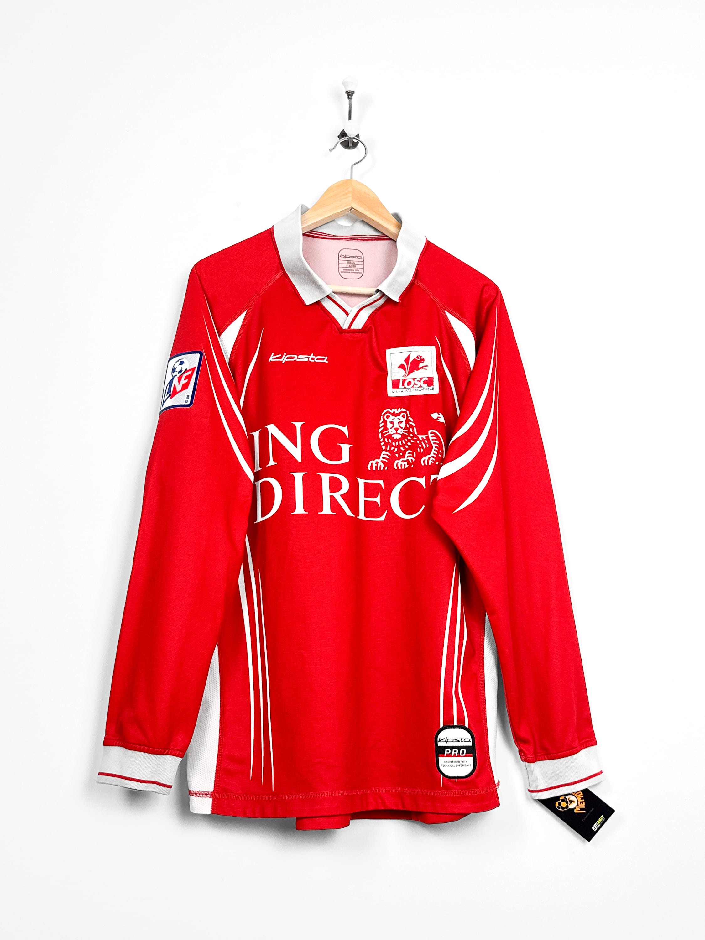 Maillot LOSC Lille 2001/02 Home (XL) D’AMICO #27 L/S