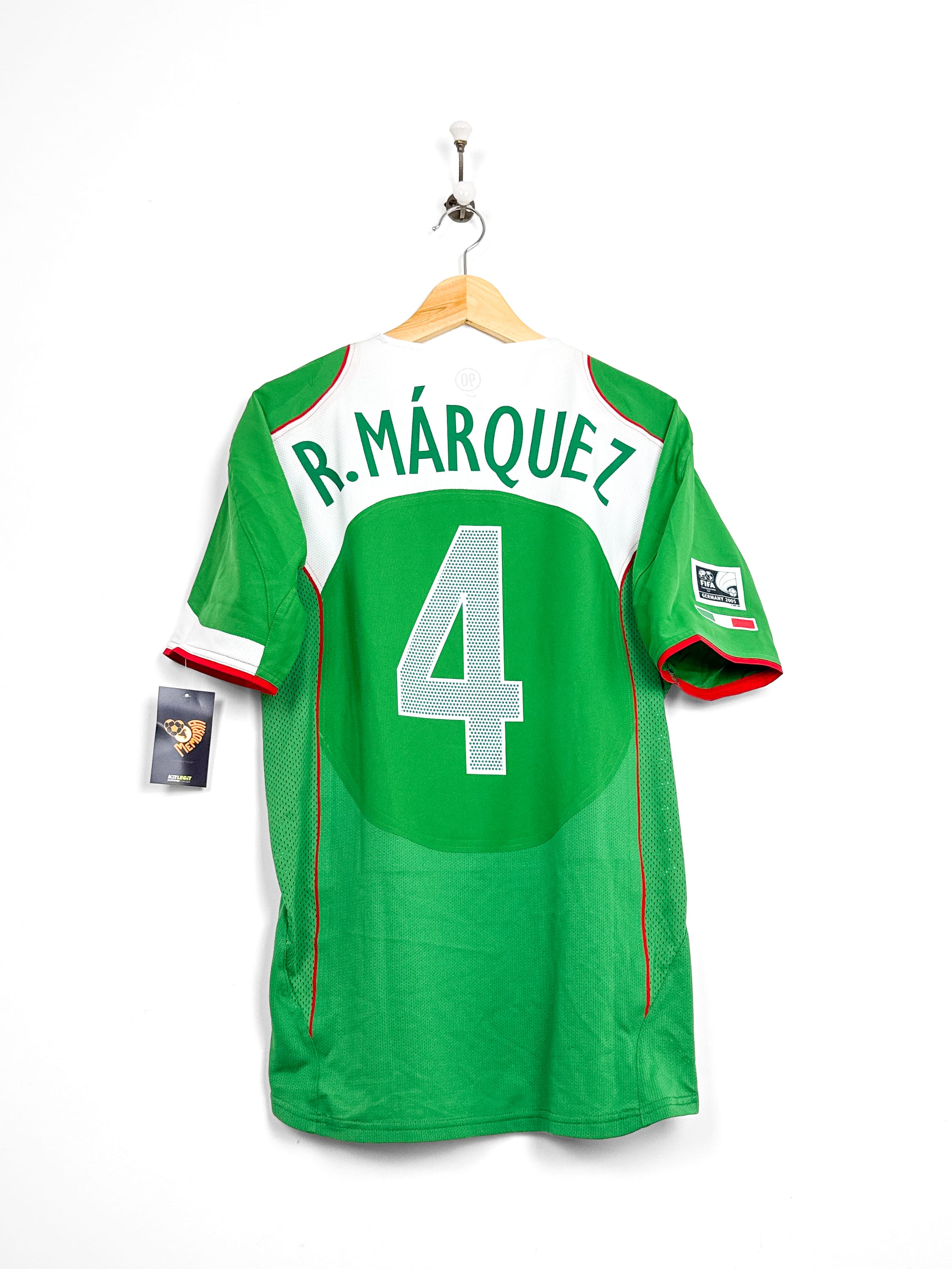 Maillot Mexique 2004 Home (M) MÀRQUEZ #4 Player Issue