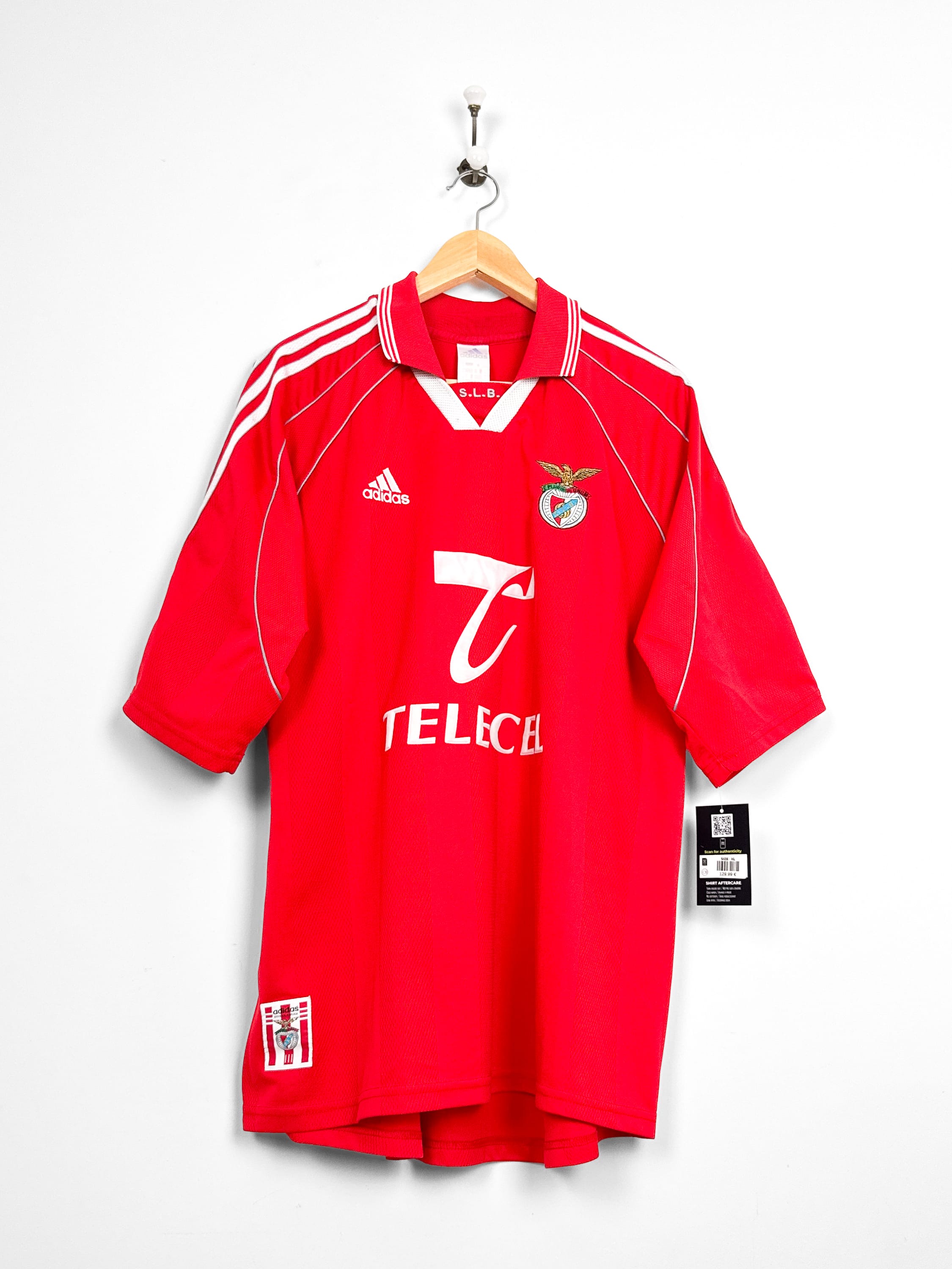 Maillot Benfica 1999/00 Home (XL) NUNO GOMES #21