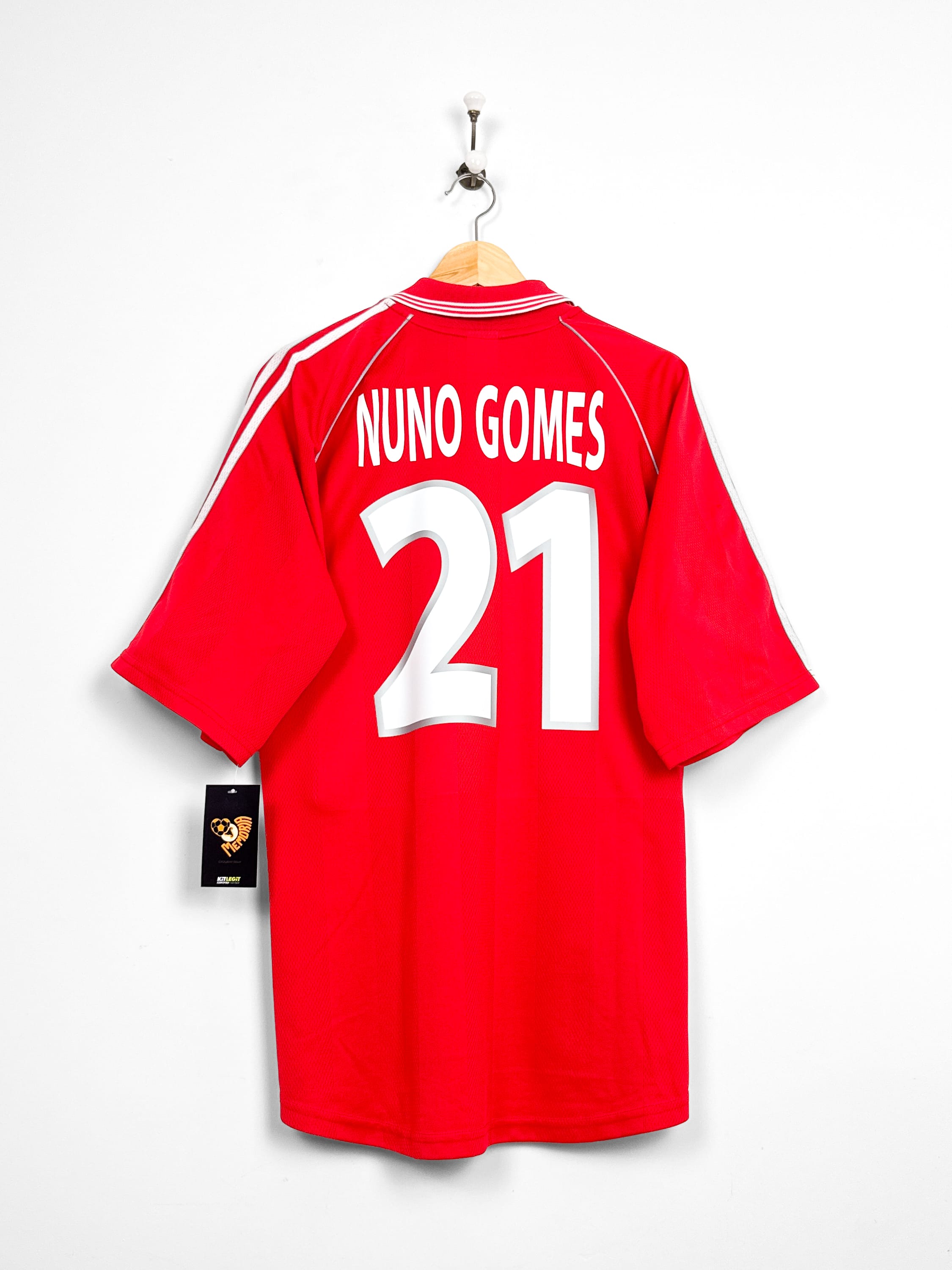 Maillot Benfica 1999/00 Home (XL) NUNO GOMES #21