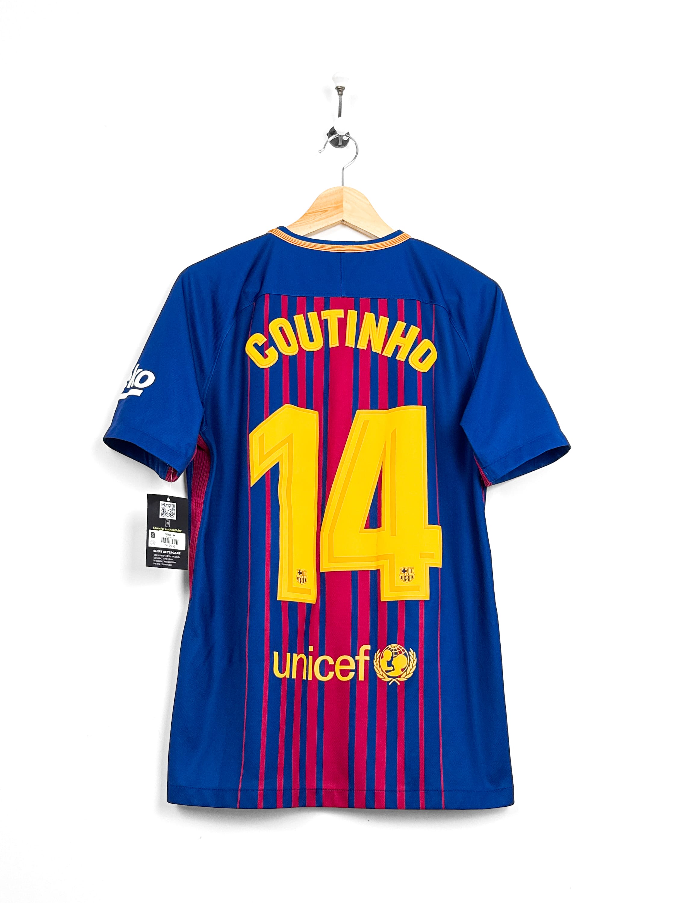 Maillot Fc Barcelone 2017/18 Home (M) COUTINHO #14