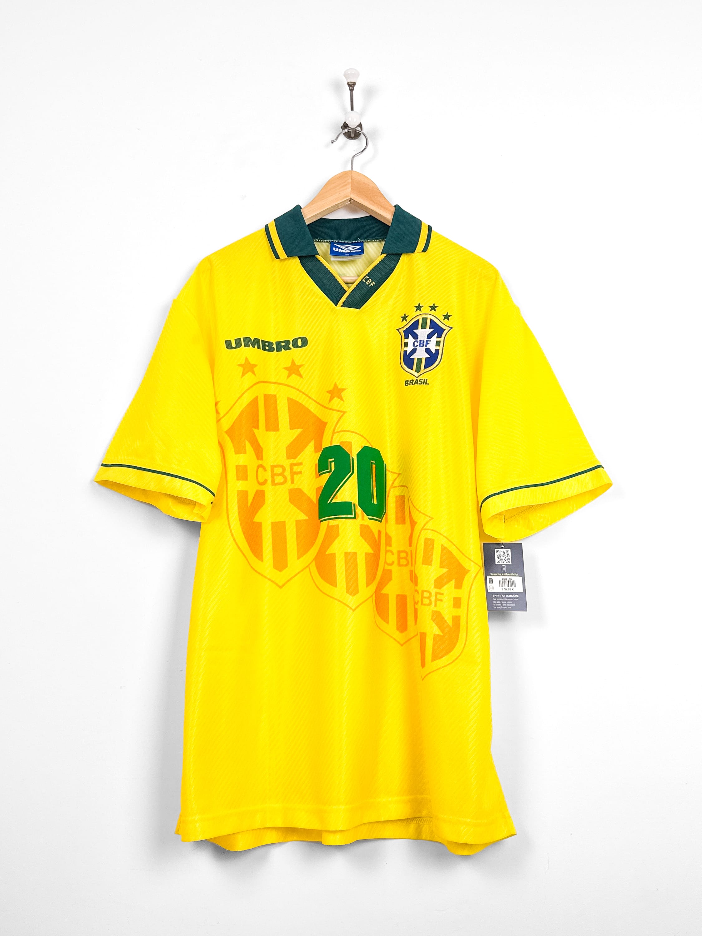 Maillot Brésil 1994 Home (XL) RONALDO #20