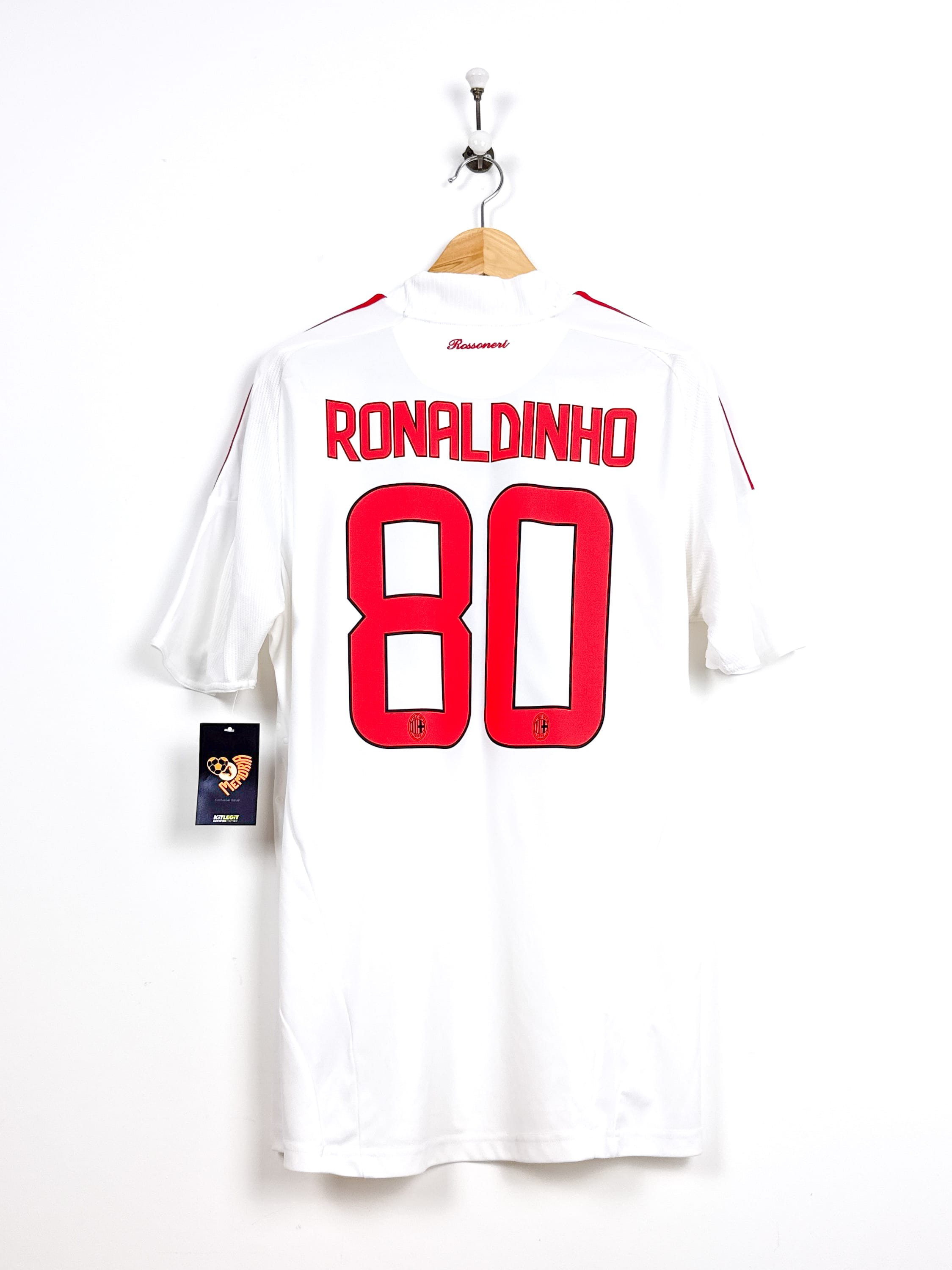 Maillot AC Milan 2008/09 Away (M) RONALDINHO #80