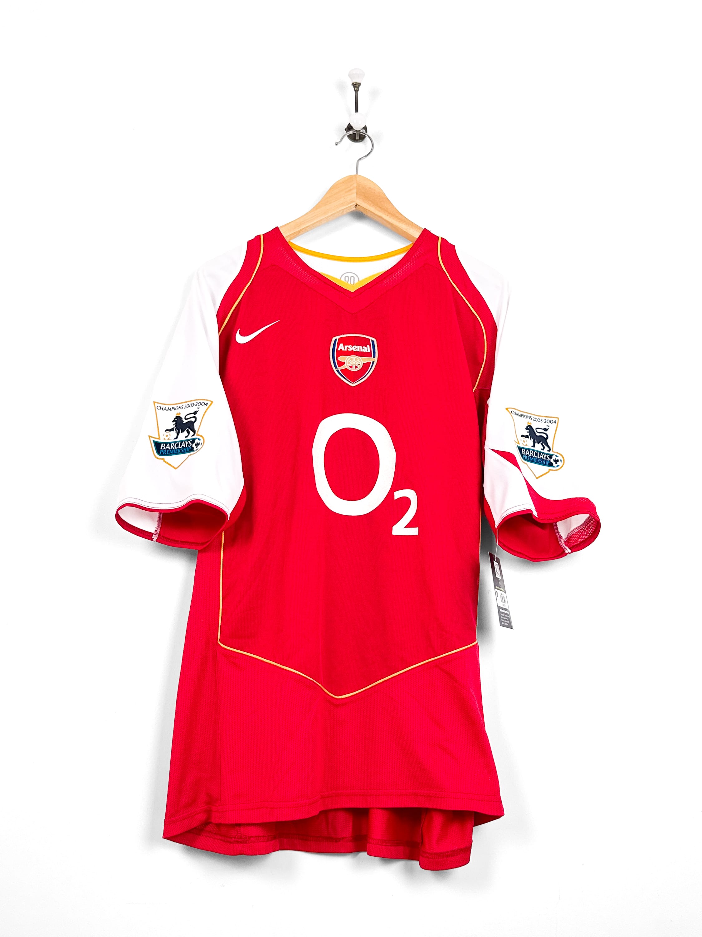 Maillot Arsenal 2004/05 Home (XL) BERGKAMP #10