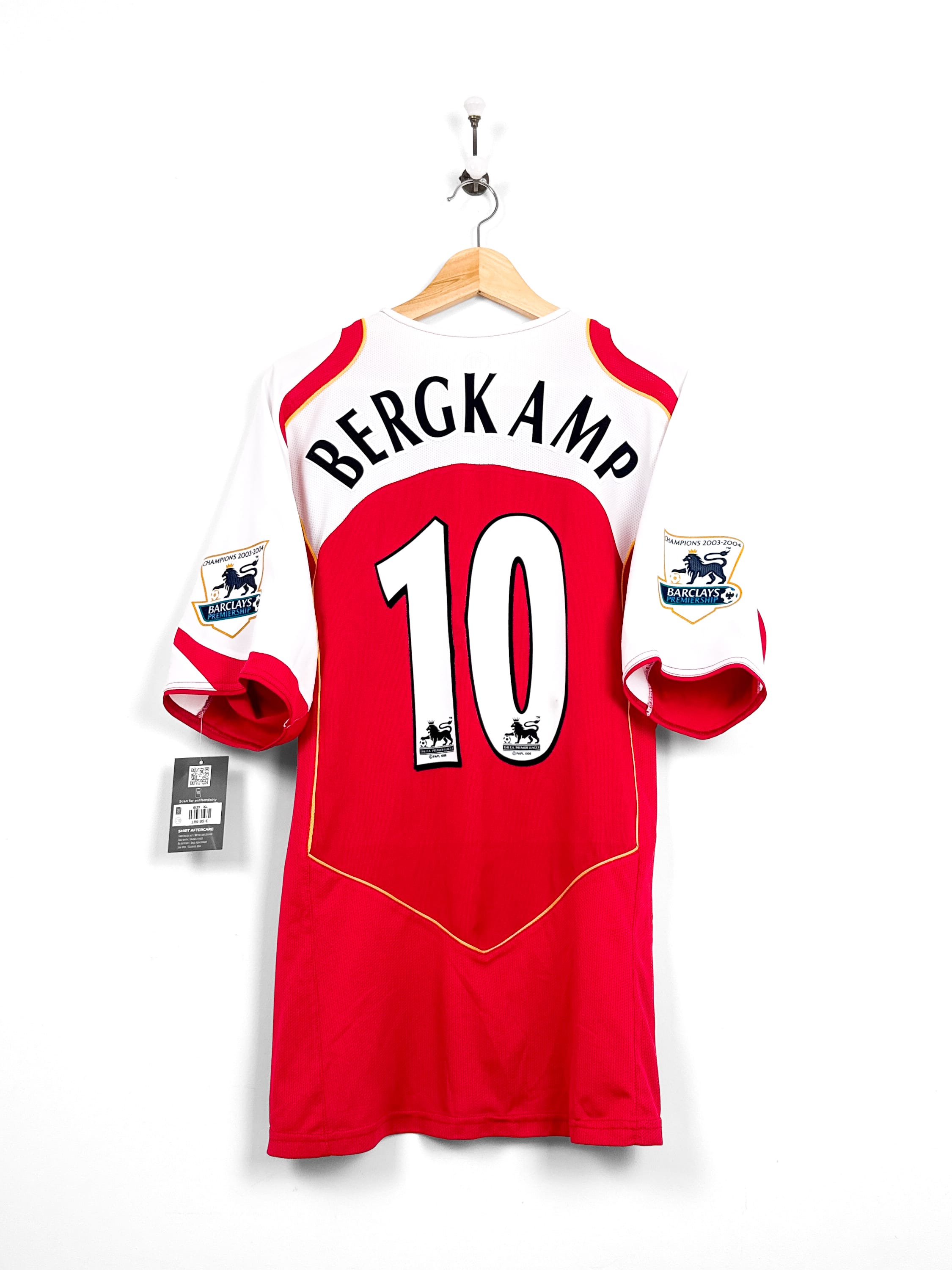 Maillot Arsenal 2004/05 Home (XL) BERGKAMP #10