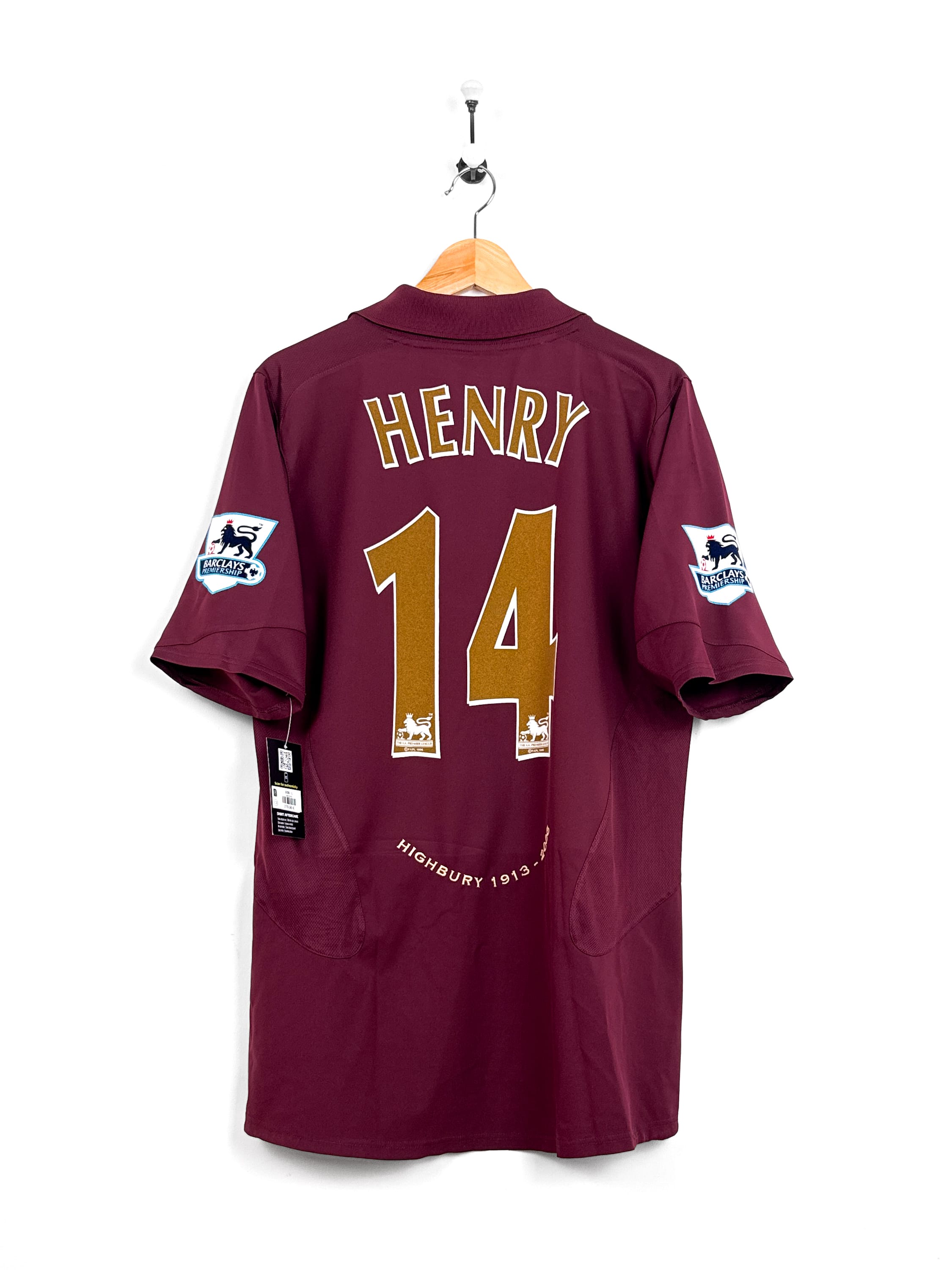 Maillot Arsenal 2005/06 Home (L) HENRY #14 Wigan Final Game